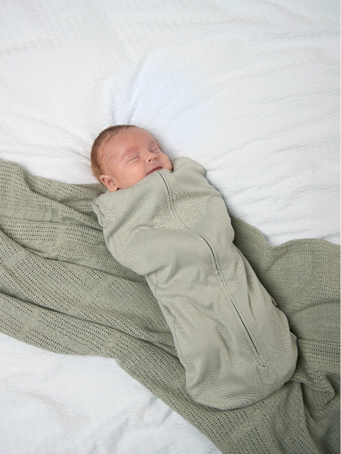 Newborn Bamboo-Blend 1.0 Tog Swaddle Sage