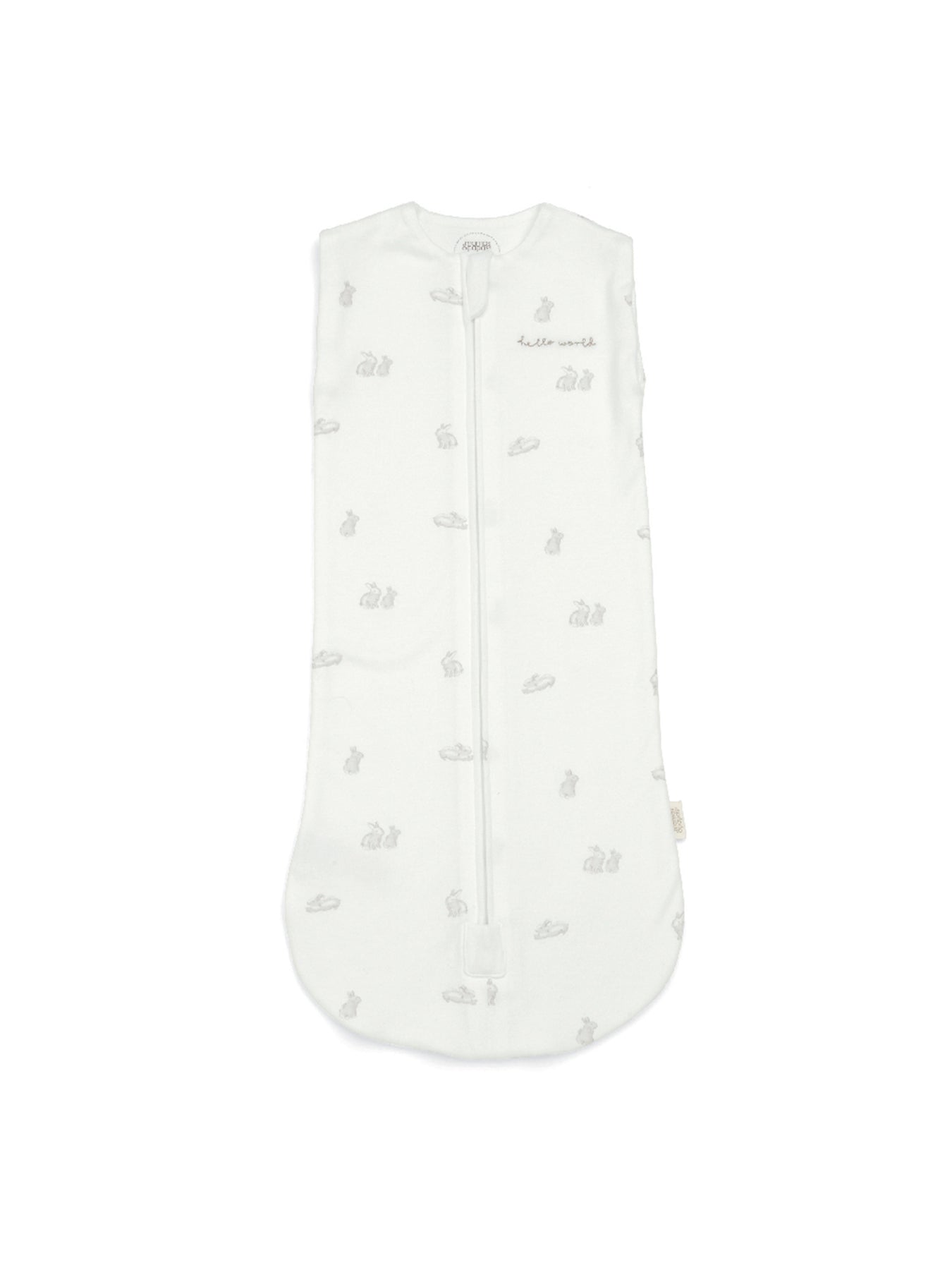 Newborn Bamboo-Blend 1.0 Tog Swaddle Bunny White