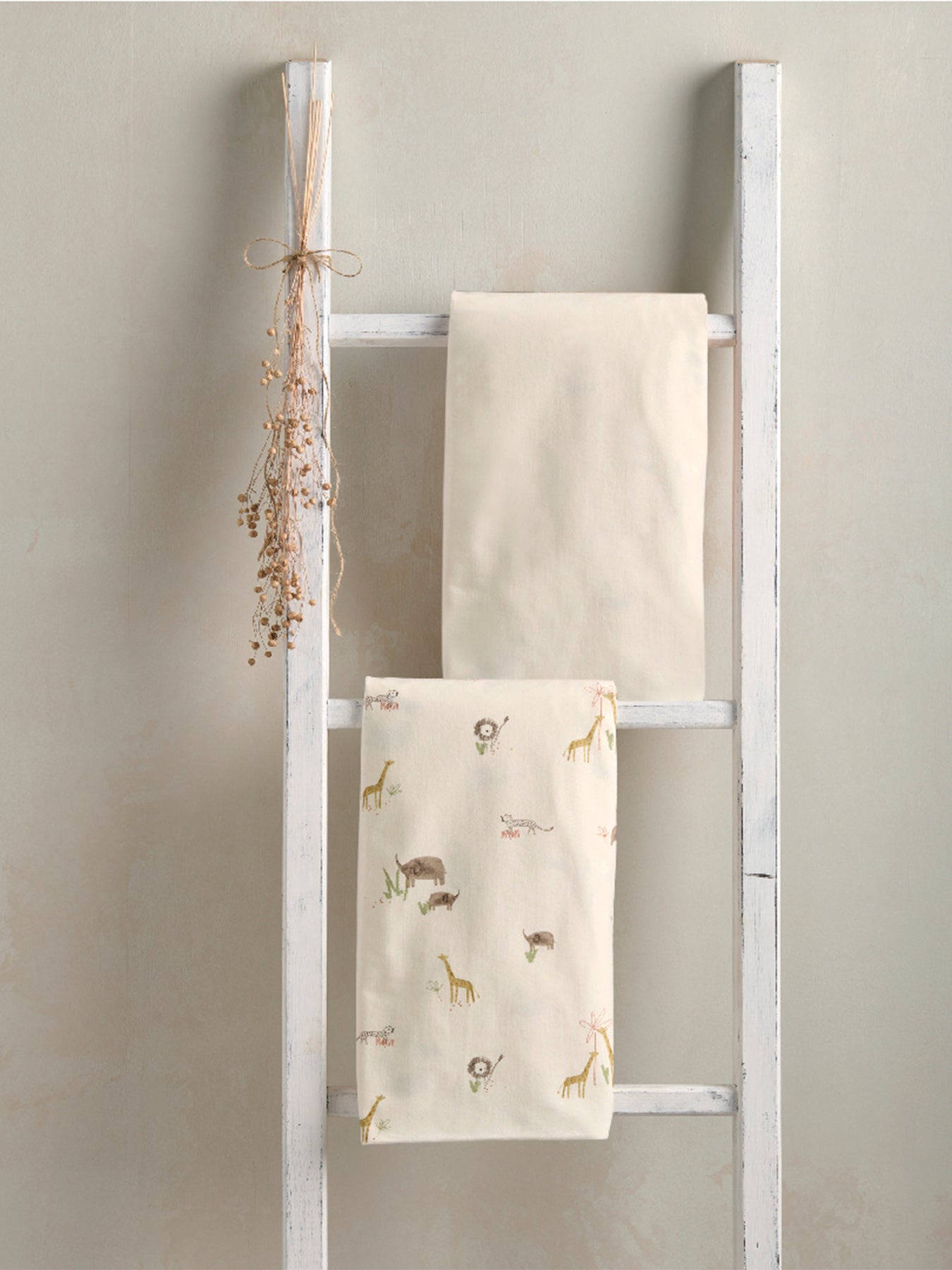 2-Pack Cotton Cot Bed Fitted Sheets Jungle