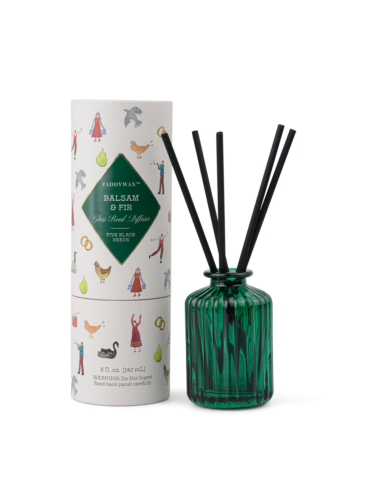 Christmas Balsam & Fir Ribbed Glass Diffuser 147ml