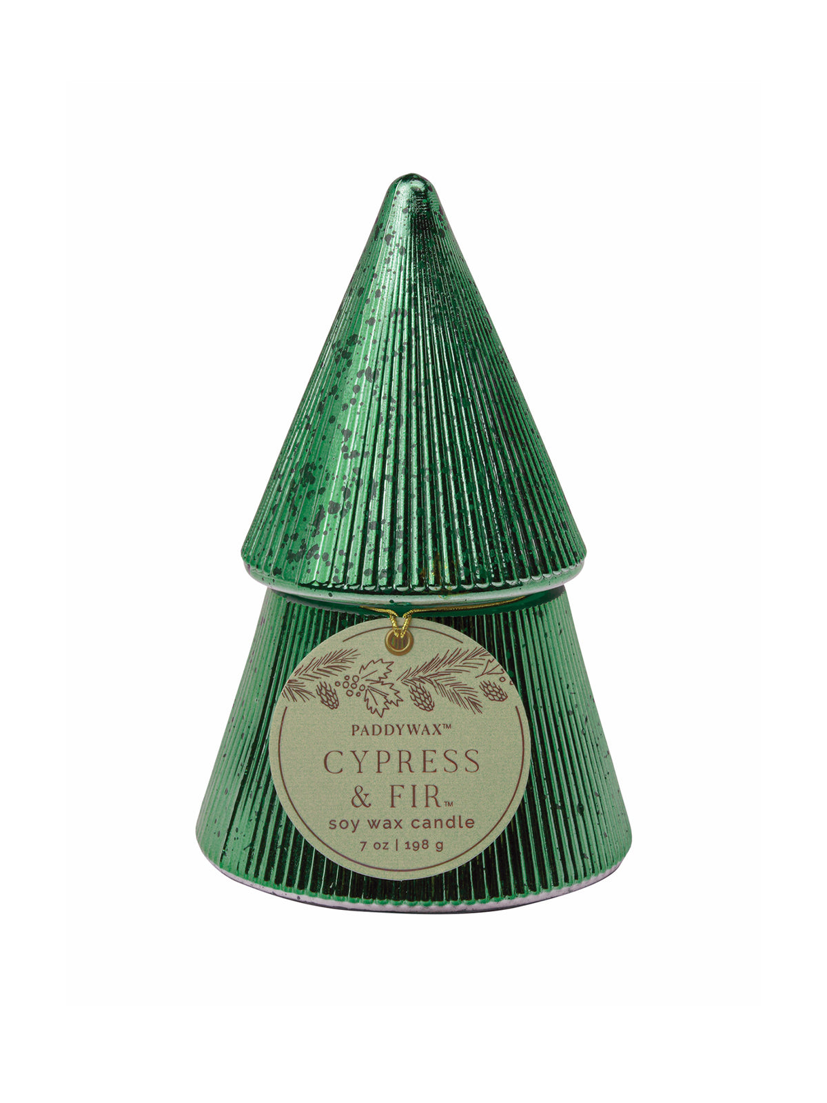 Cypress & Fir Stacked Tree Scented Candle 198g