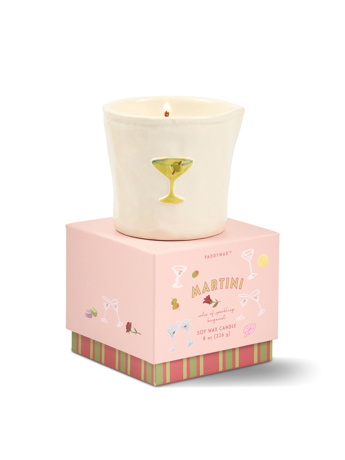Bistro Martini Ceramic Candle 226g