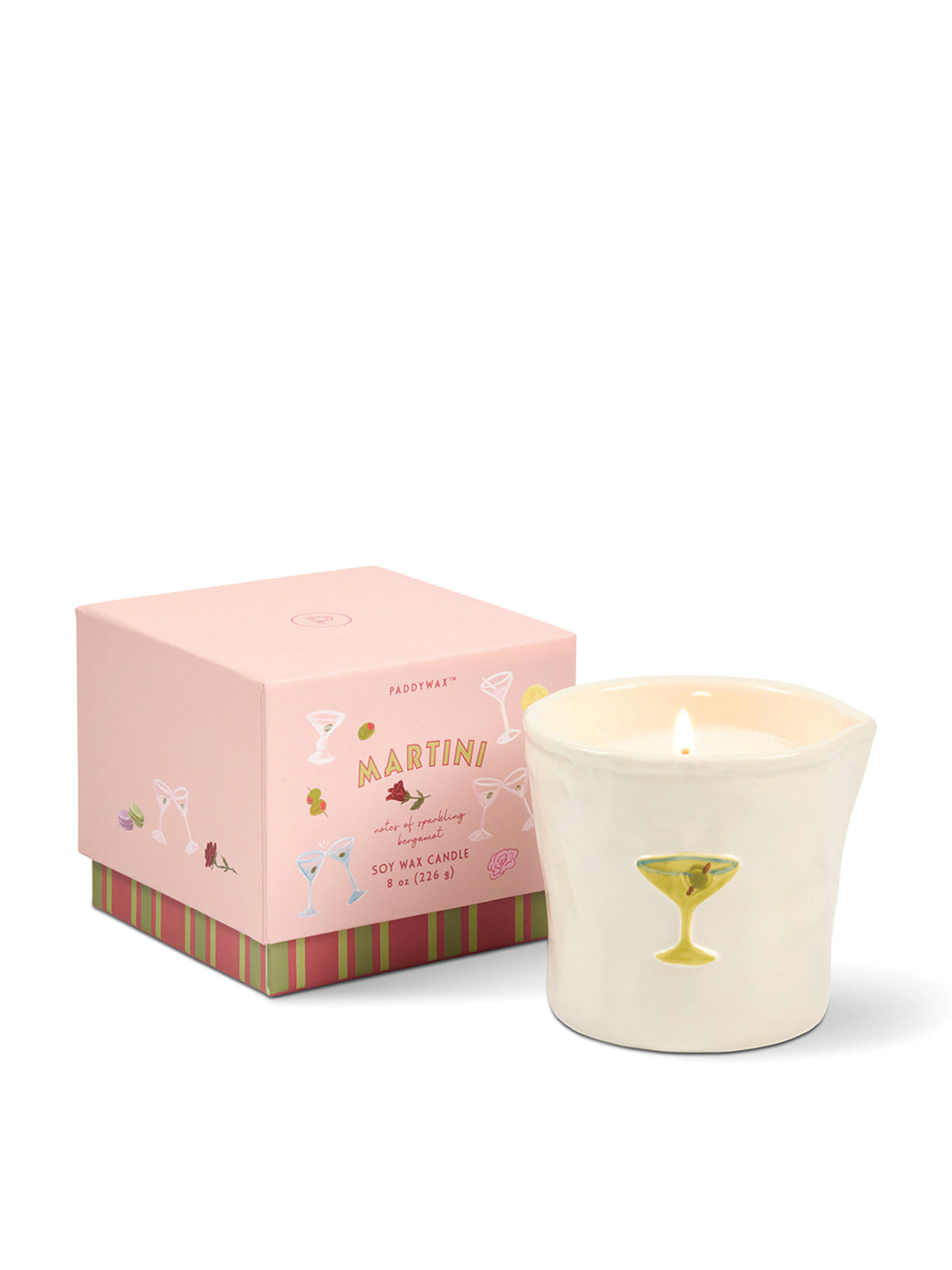 Bistro Martini Ceramic Candle 226g