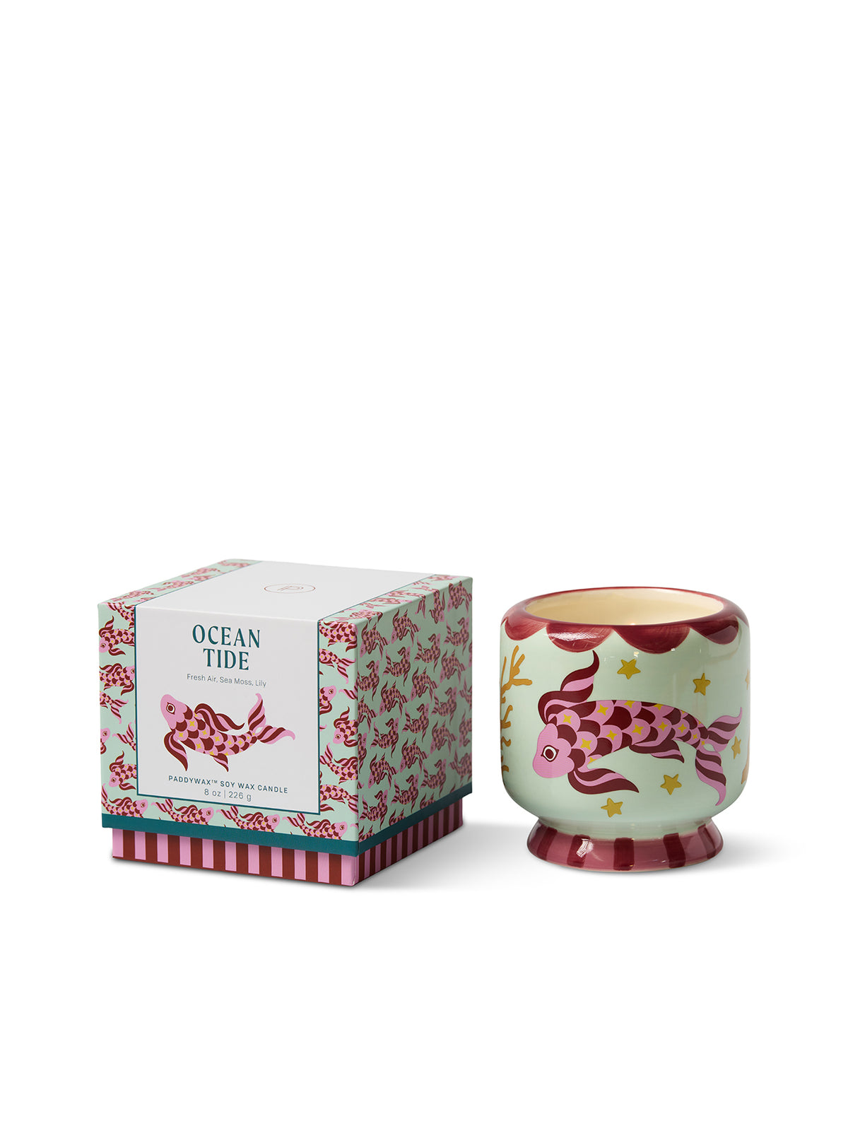 A Dopo Koi Fish Ceramic Scented Candle 226g
