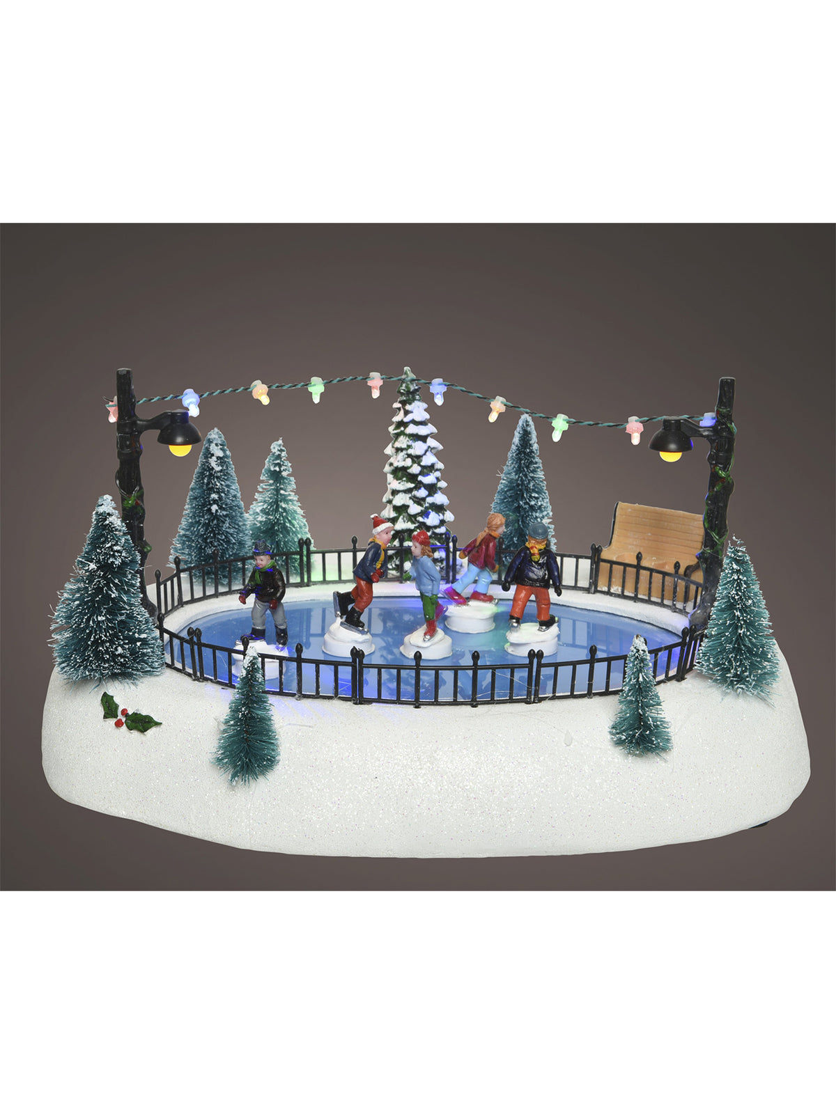 LED Ice Rink Christmas Scene Decoration