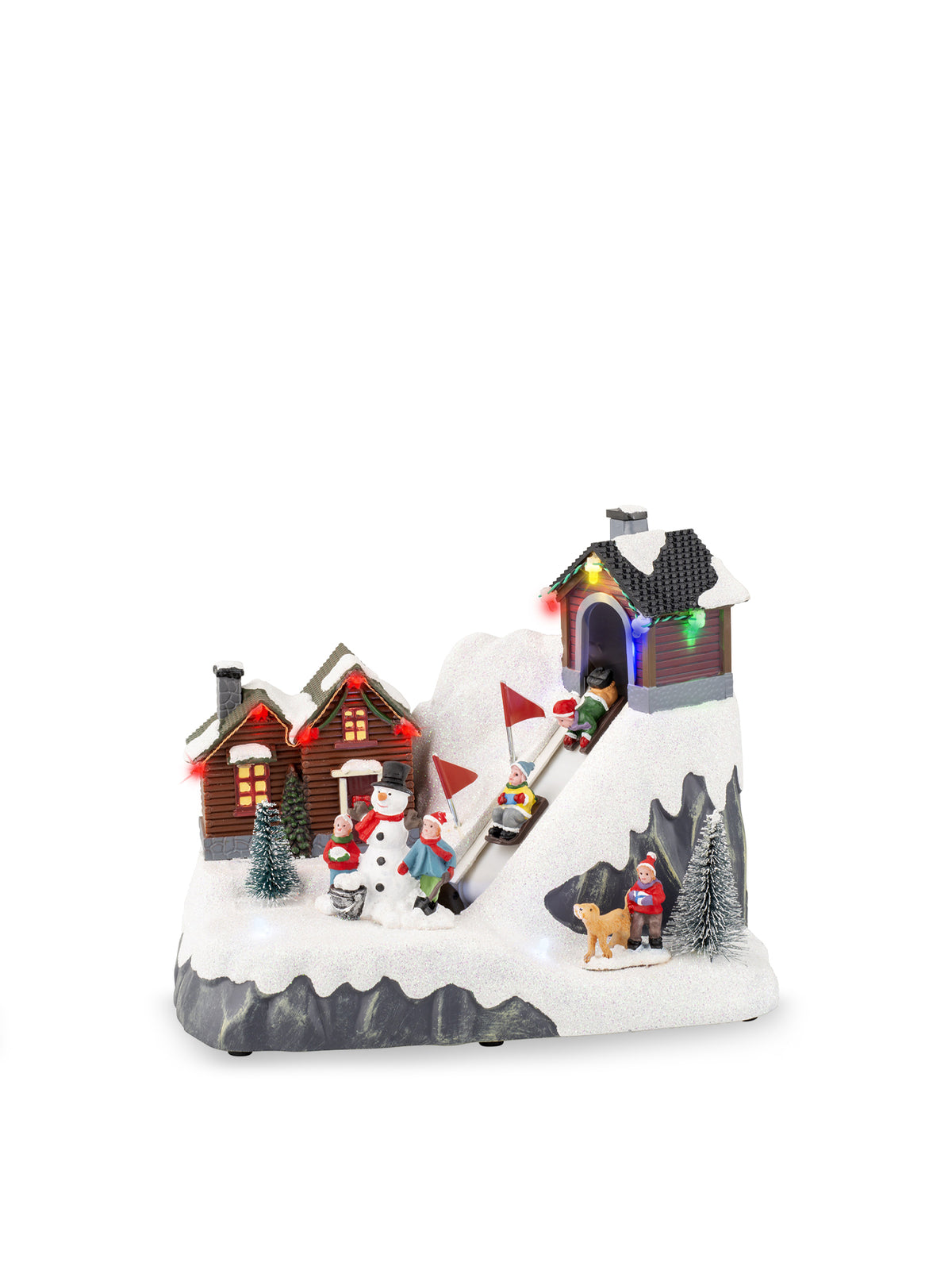 LED Sledging Christmas Scene