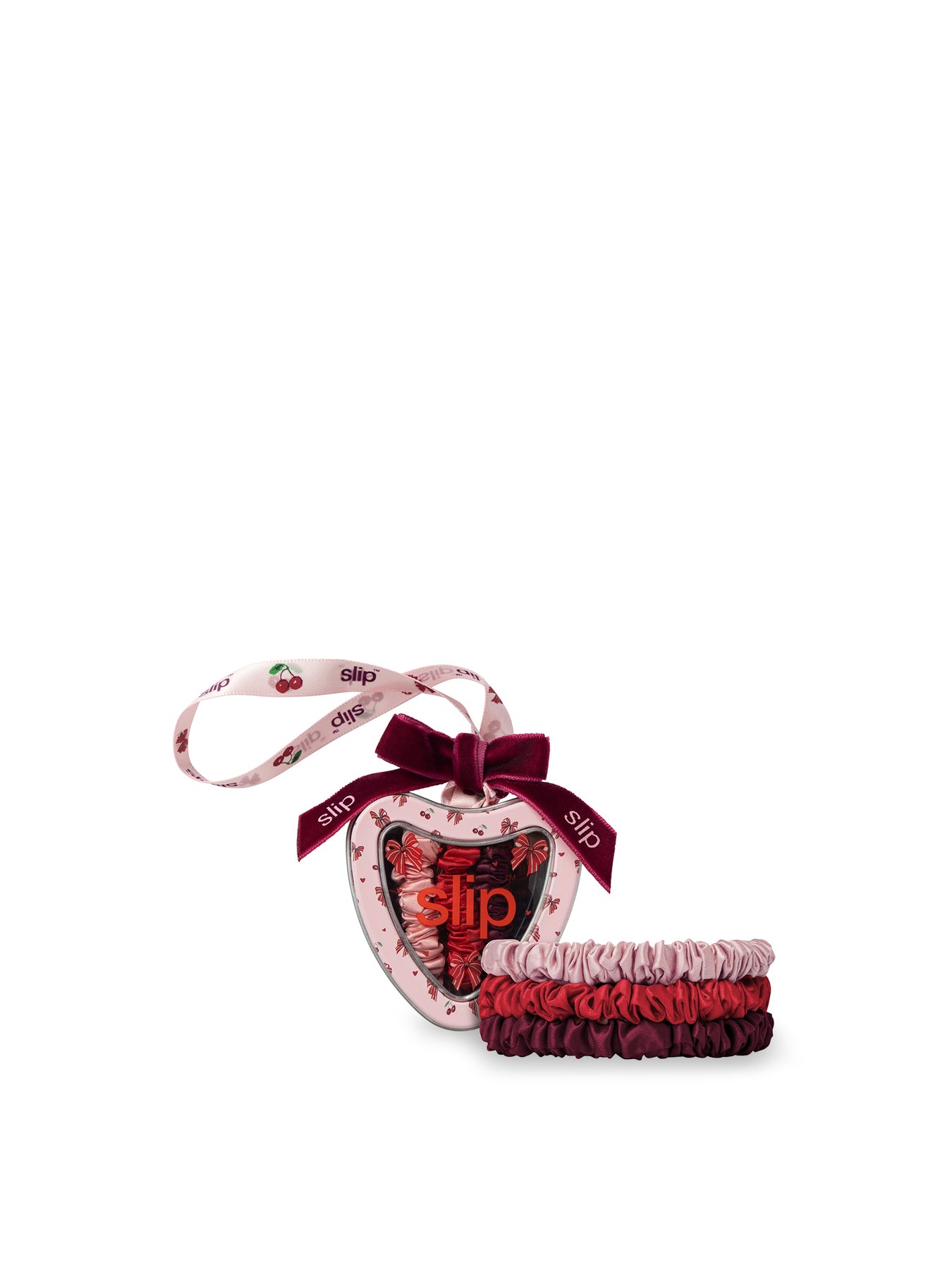 Pure Silk Skinny Scrunchie Trio Ornament - Betty