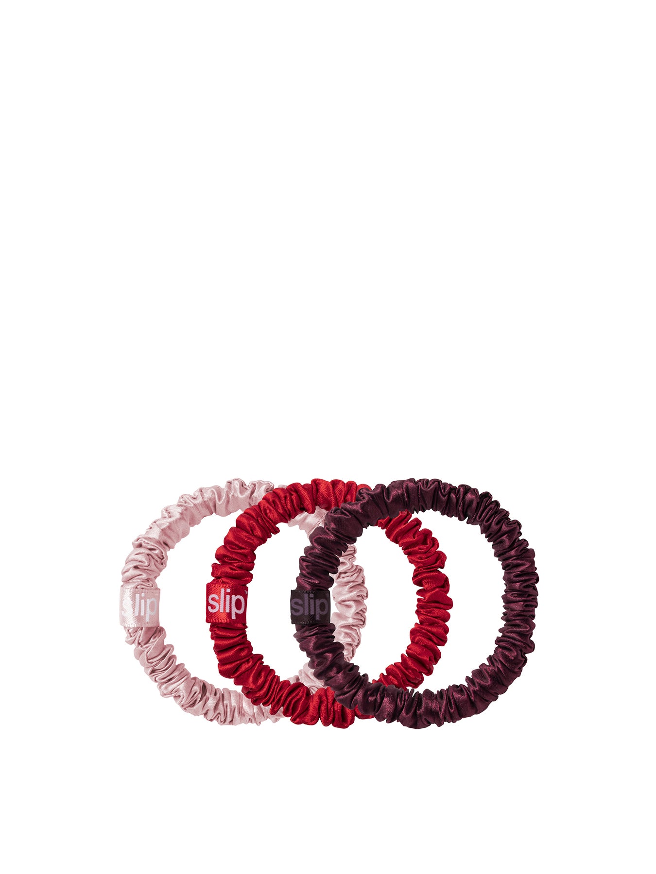 Pure Silk Skinny Scrunchie Trio Ornament - Betty