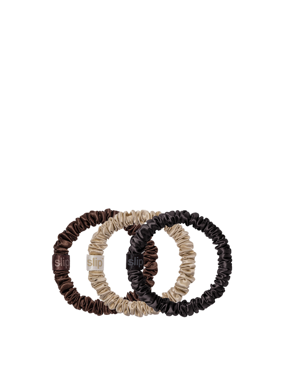 Pure Silk Skinny Scrunchie Trio Ornament - Betty