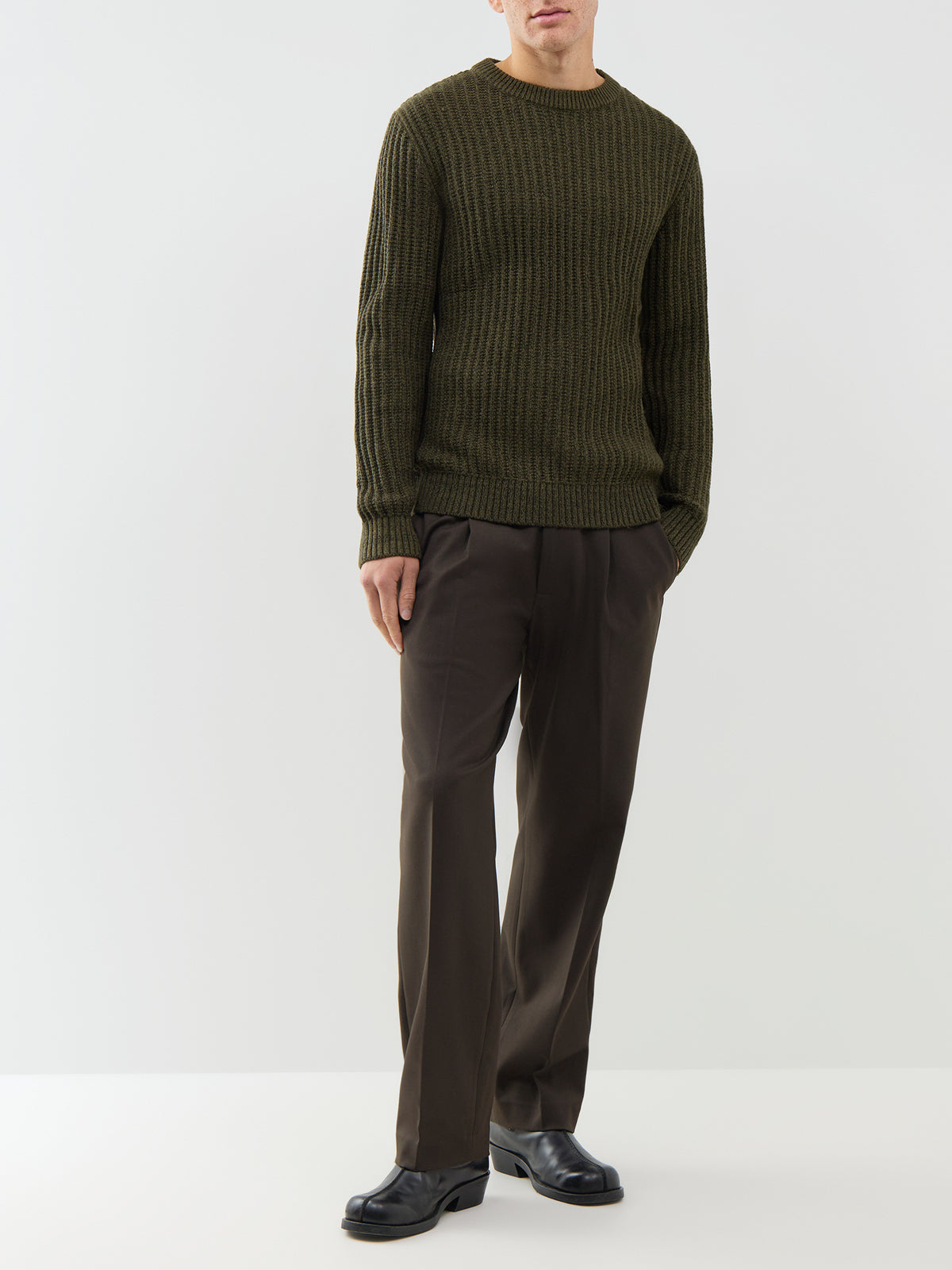 Jaxon Crew Neck Knitted Jumper
