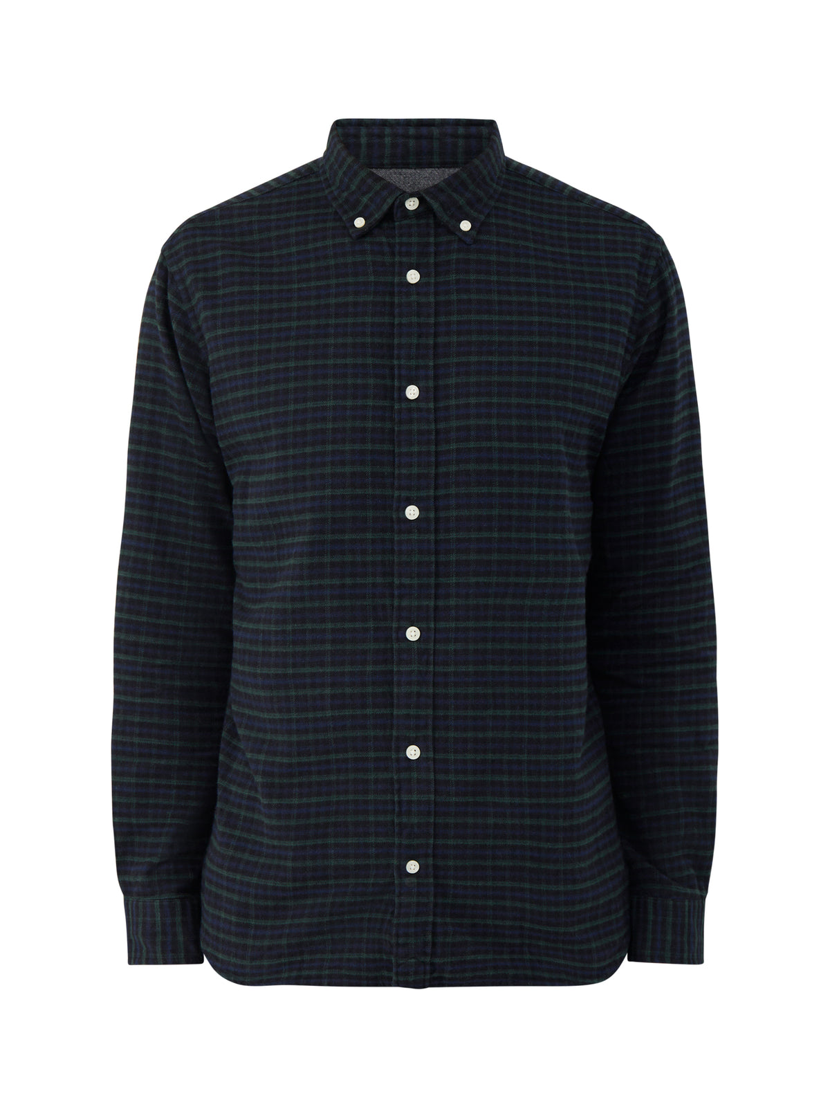 Blustanley 100% Cotton Flannel Long Sleeve Shirt