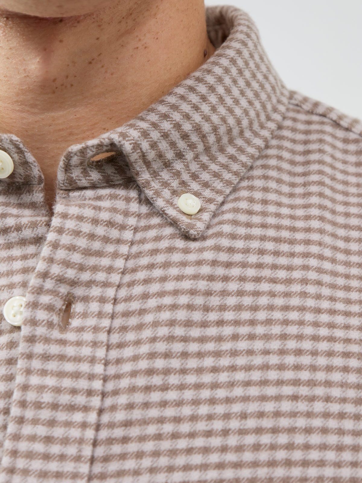 Blustanley 100% Cotton Flannel Long Sleeve Shirt