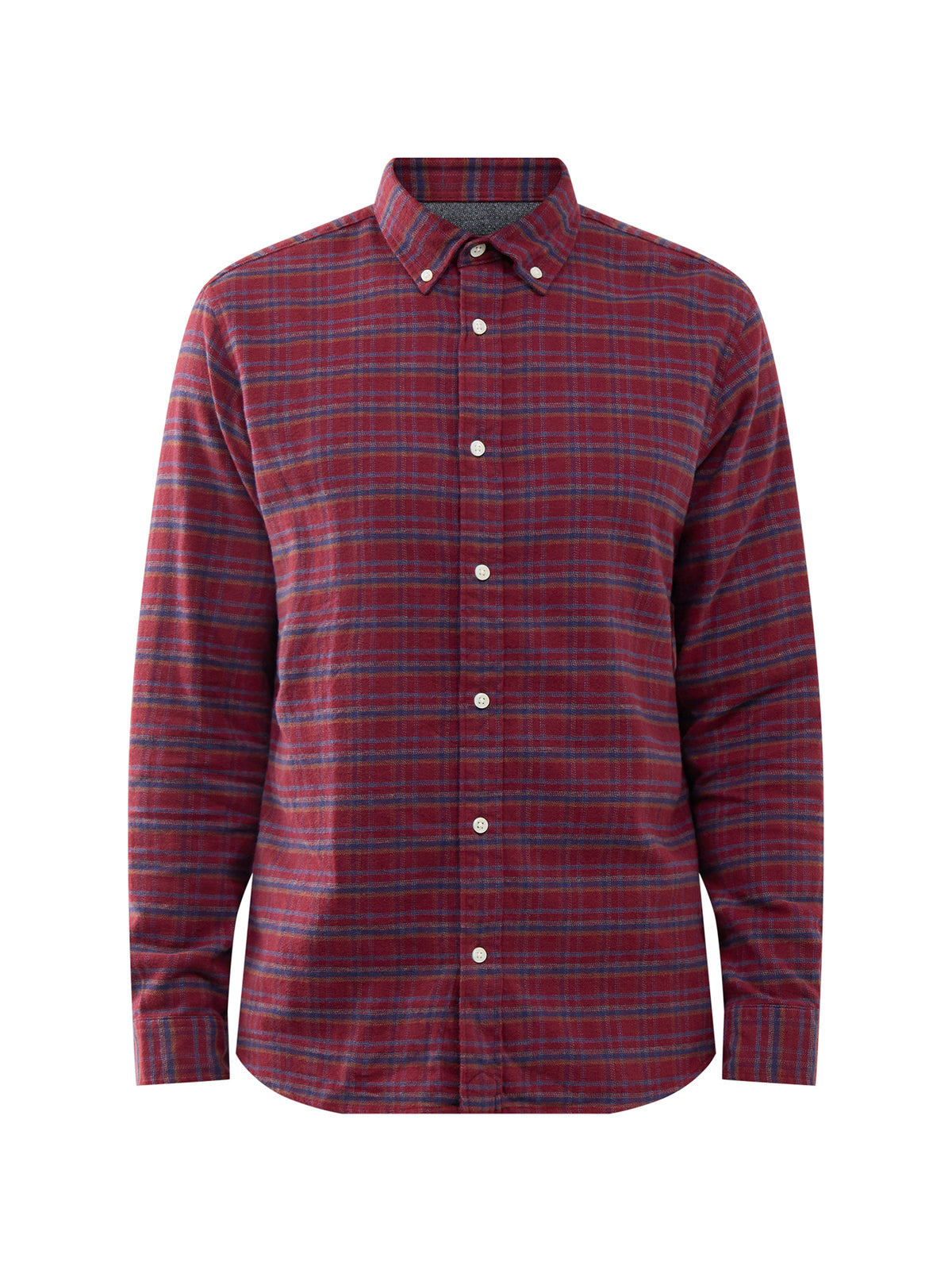 Blustanley 100% Cotton Flannel Long Sleeve Shirt