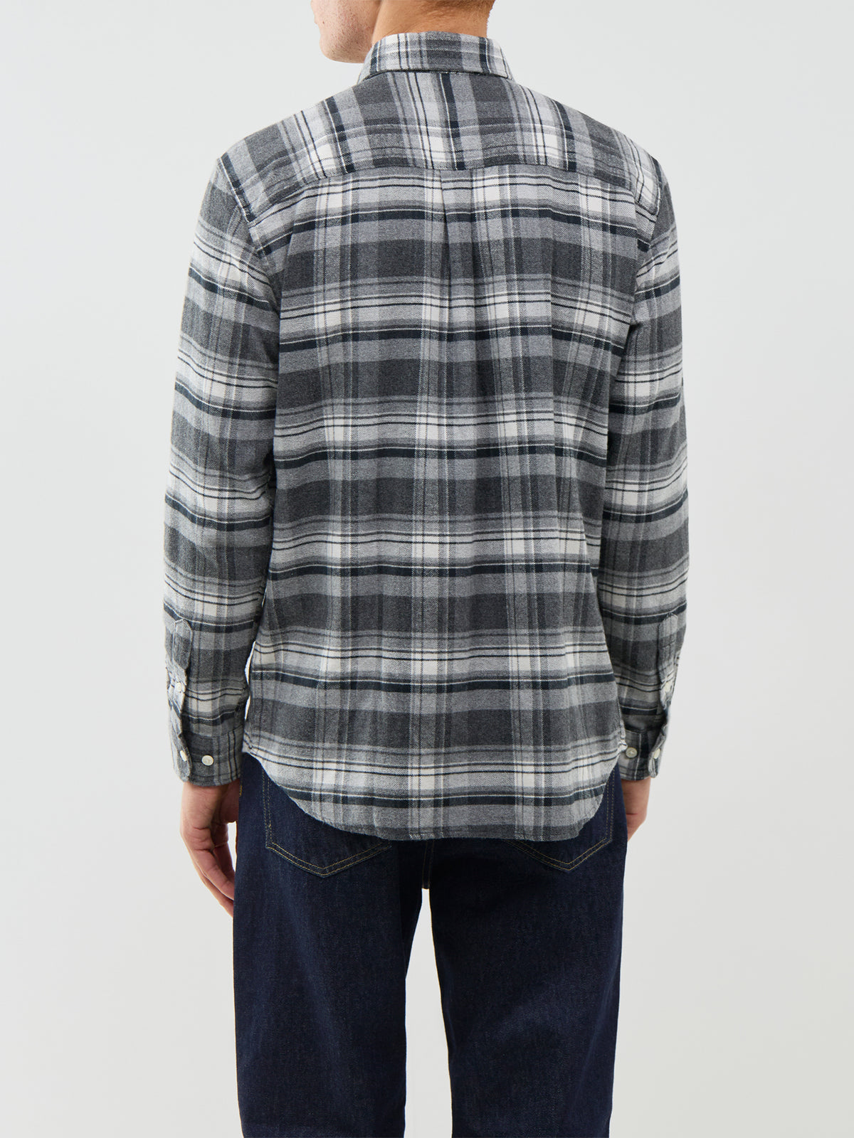 Blustanley 100% Cotton Flannel Long Sleeve Shirt