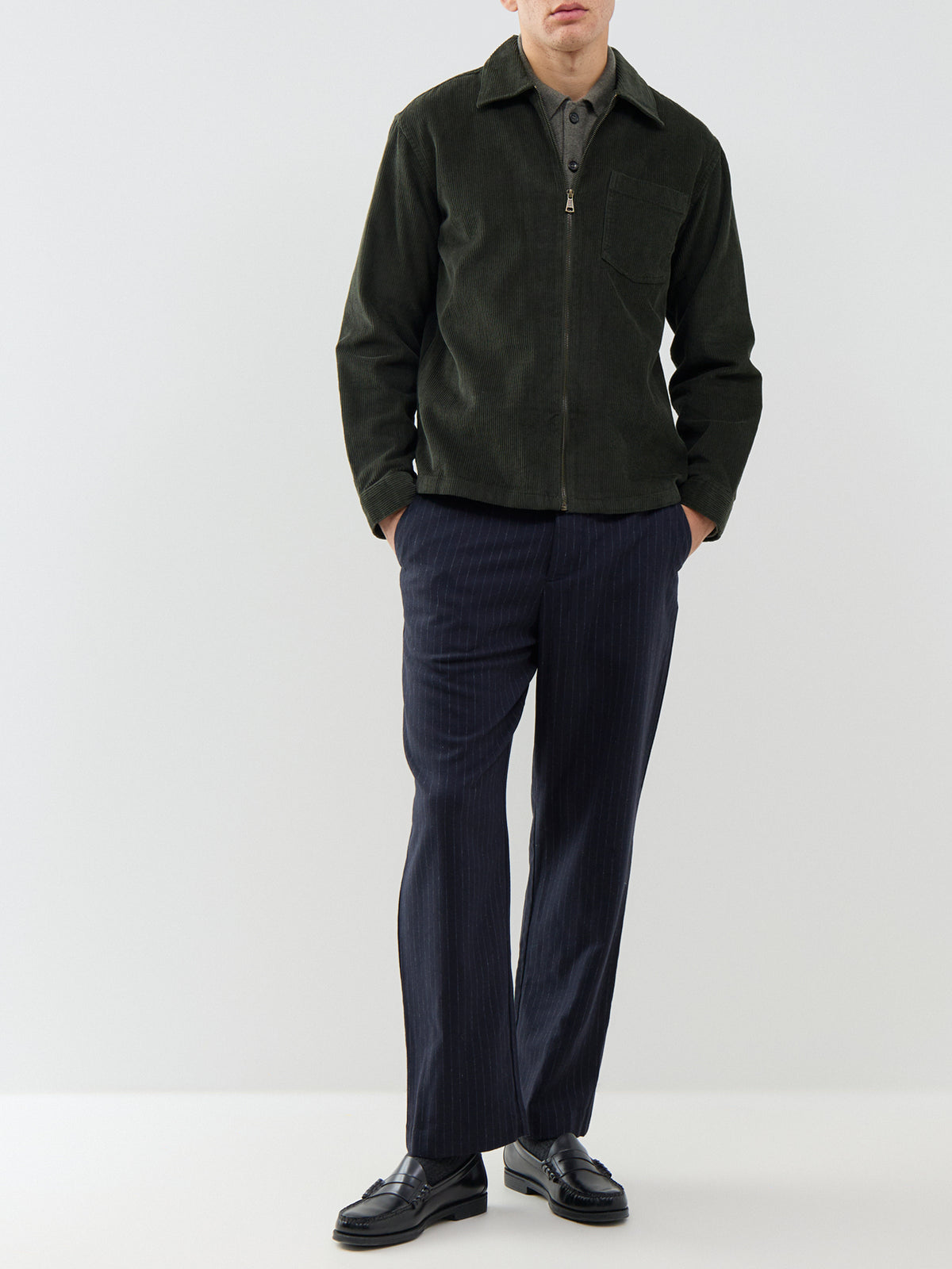 Toronto 100% Cotton Corduroy Zip Overshirt