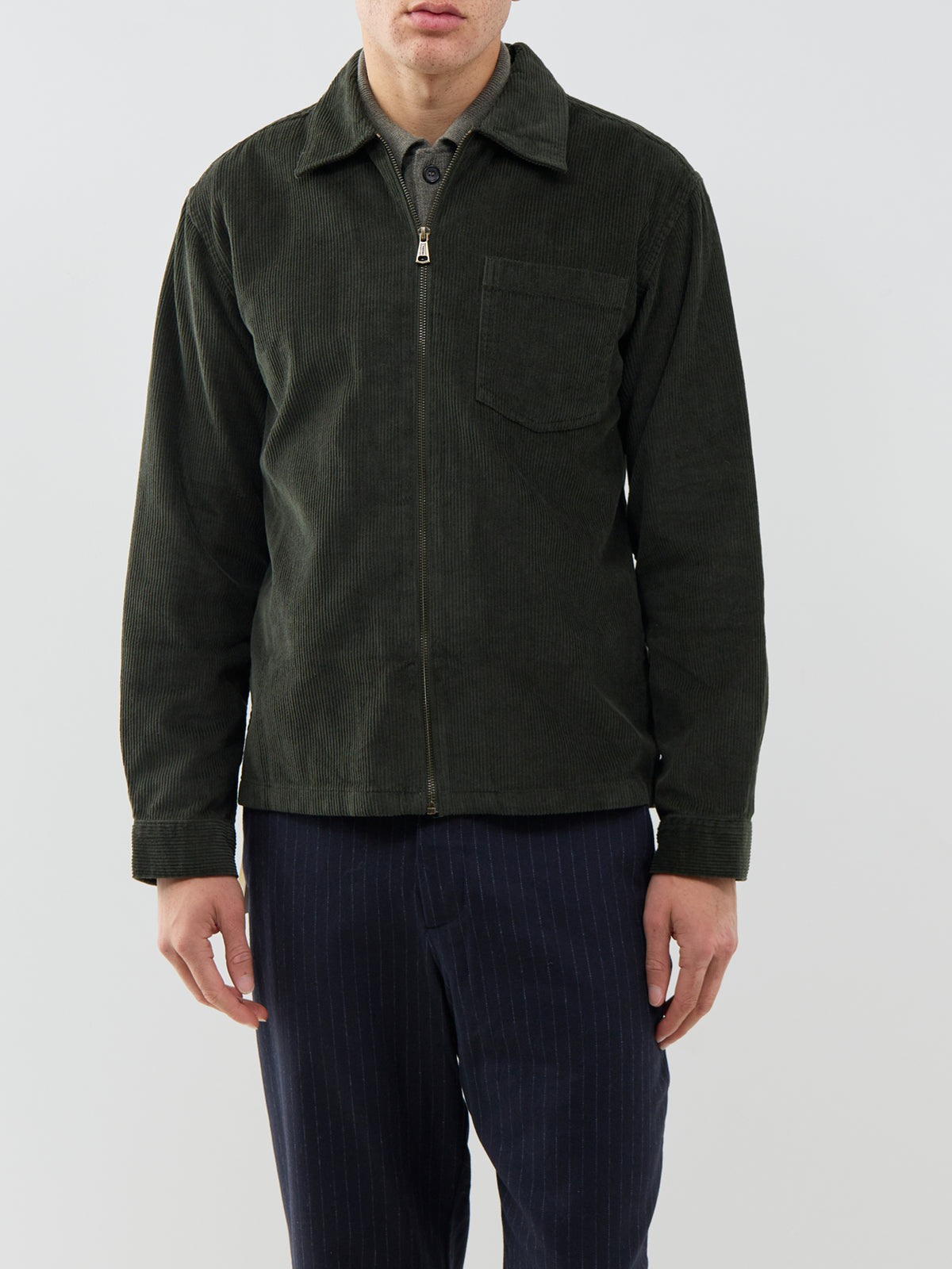 Toronto 100% Cotton Corduroy Zip Overshirt