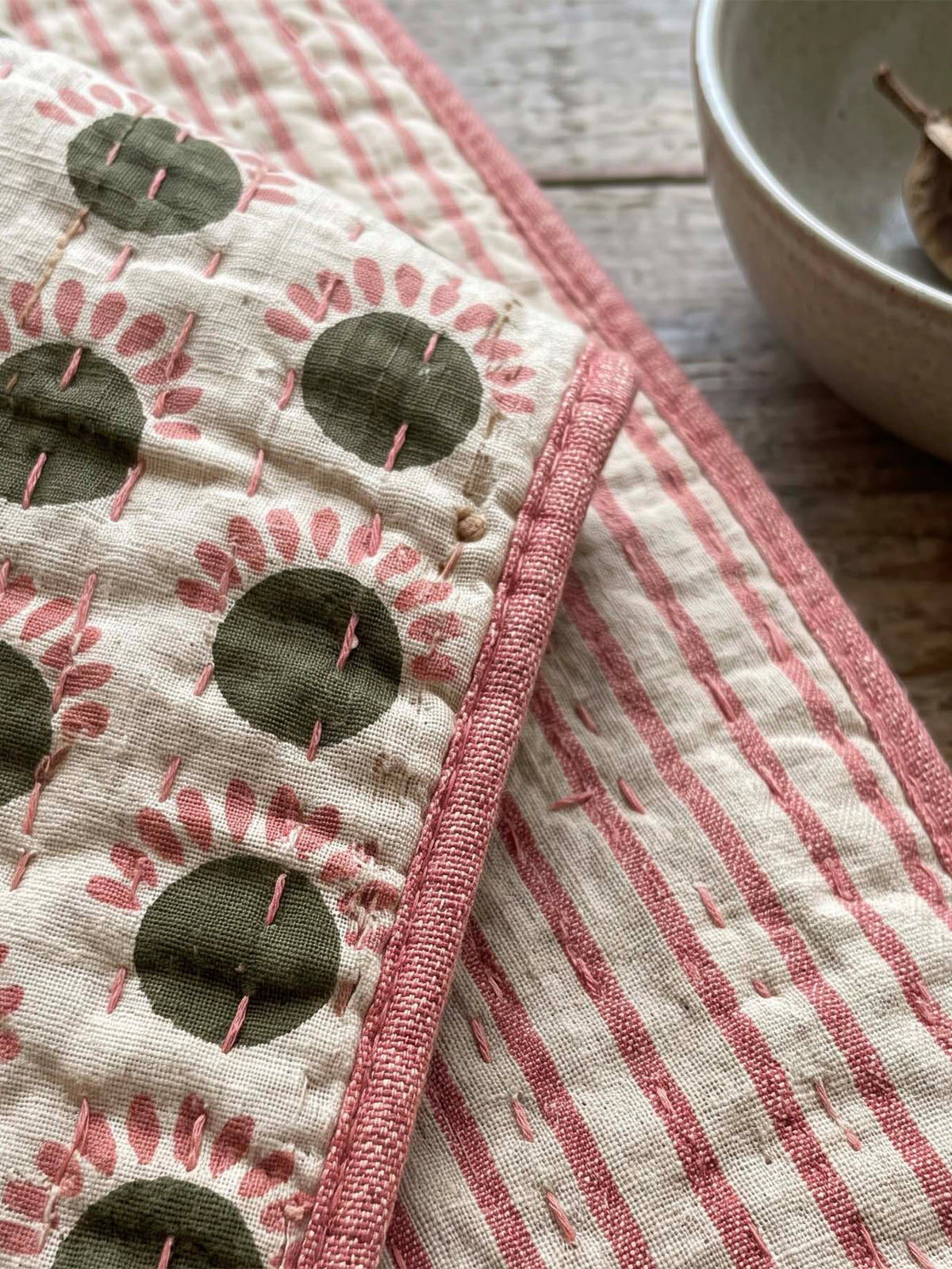 Rishi Kantha Cotton Bedspread