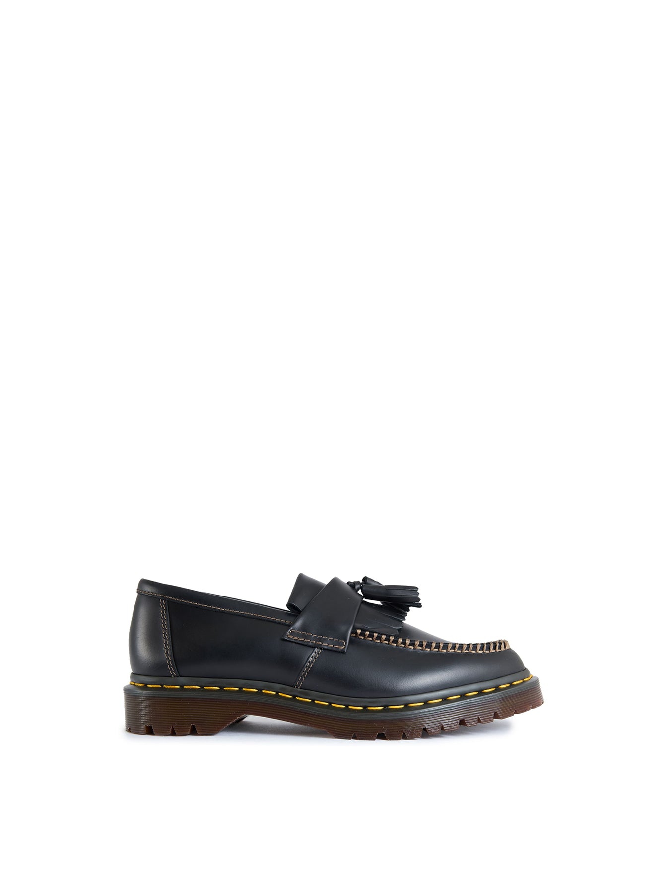 Adrian Tassel Leather Loafers - Black