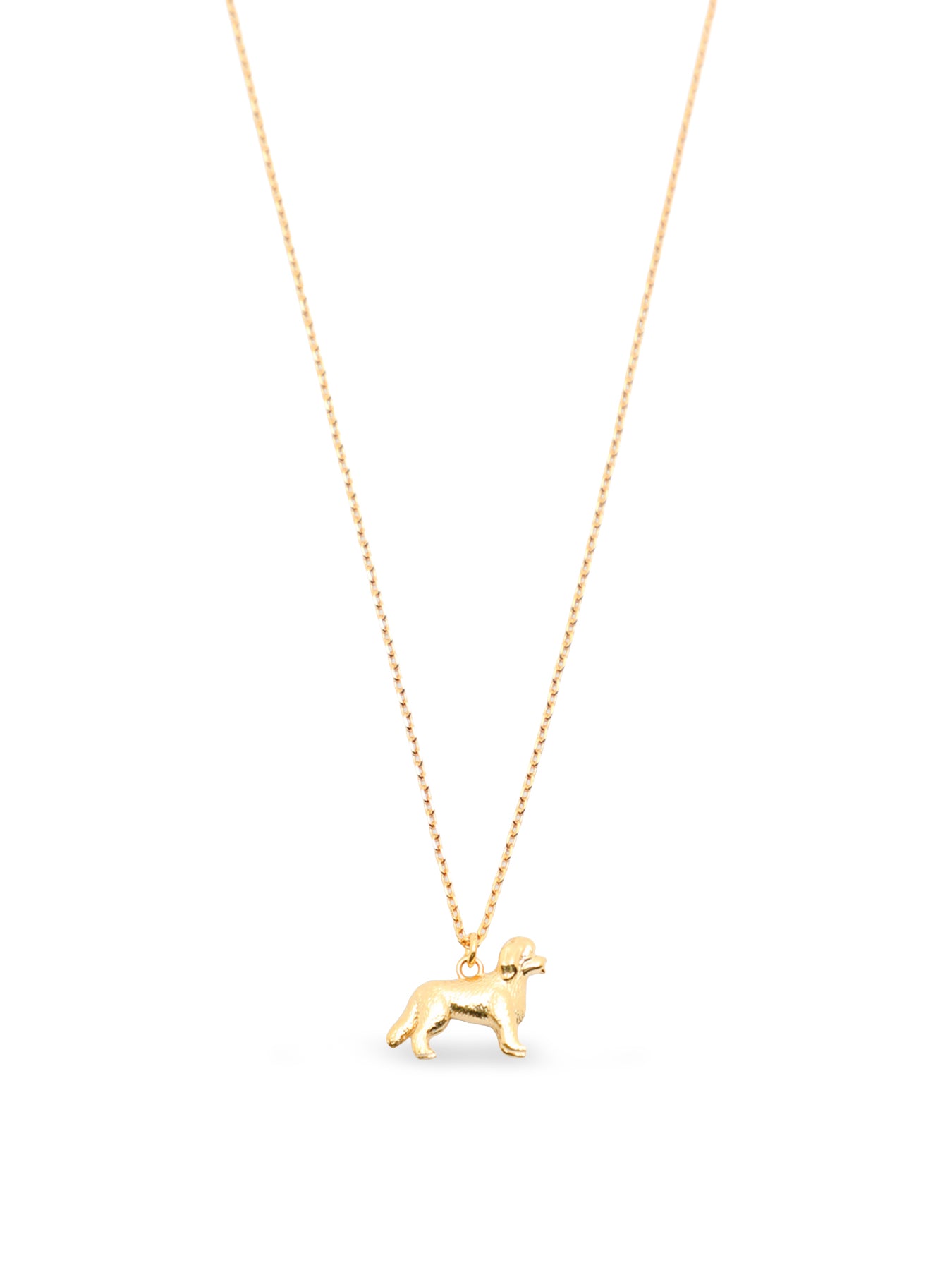 14KT Gold-Plated Cockapoo Pendant Necklace