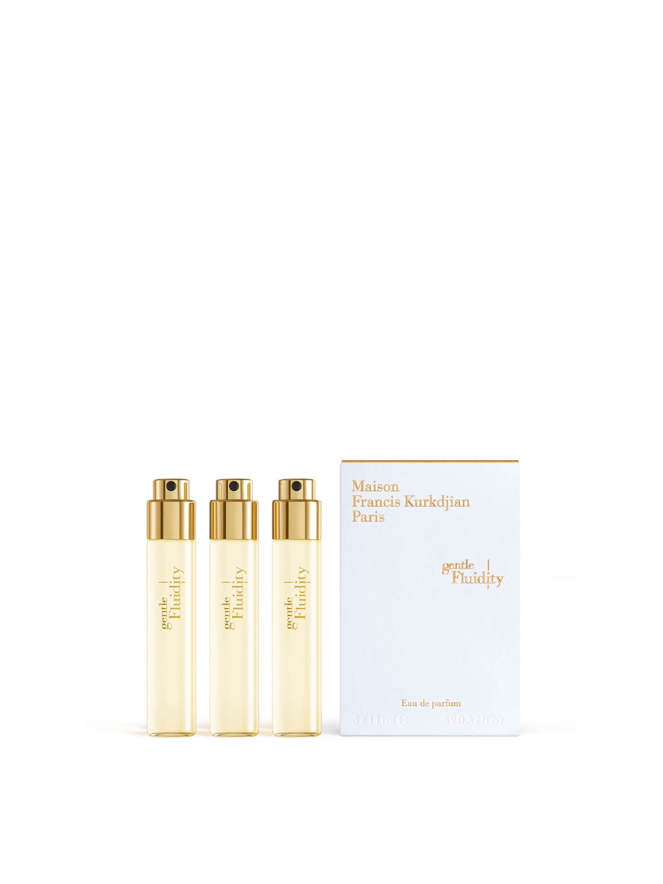 Gentle Fluidity Gold Eau De Parfum Travel Refills 3 x 11ml