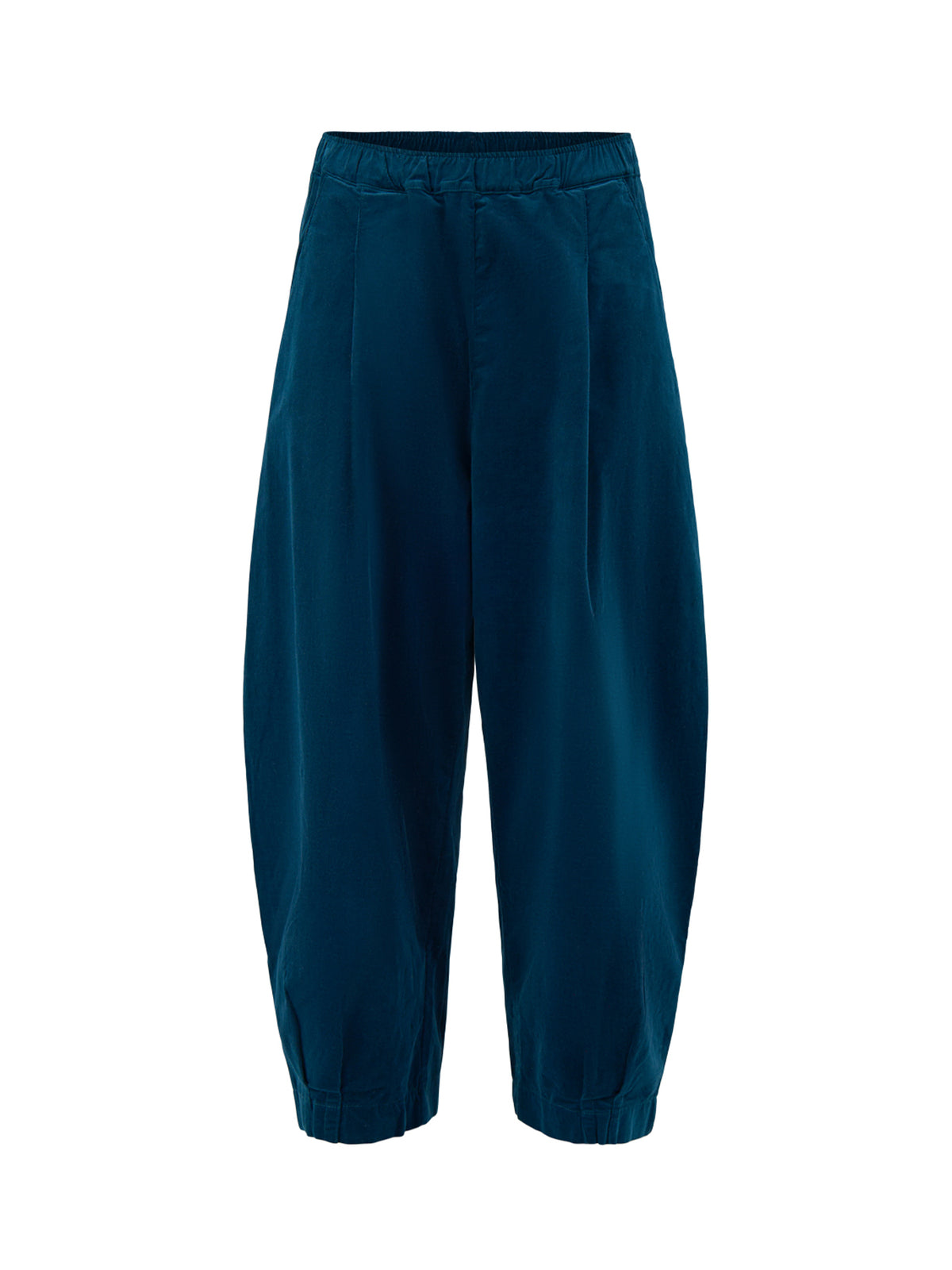 Cotton Stretch Needle Cord Trousers - Dark Teal