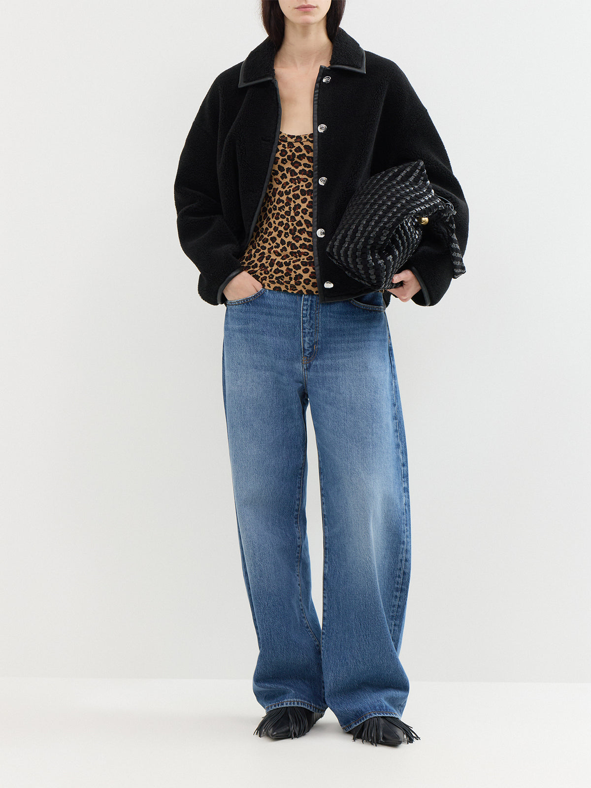 Leopard Scoop Neck Tank Top - Multi