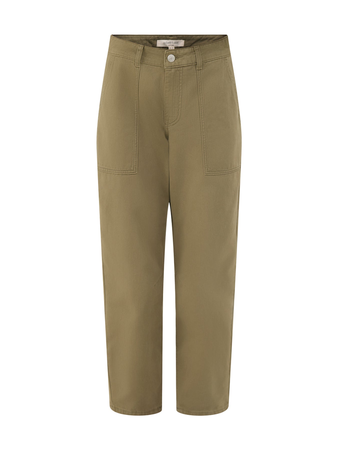 Cotton Thea Utility Trousers - Khaki Green