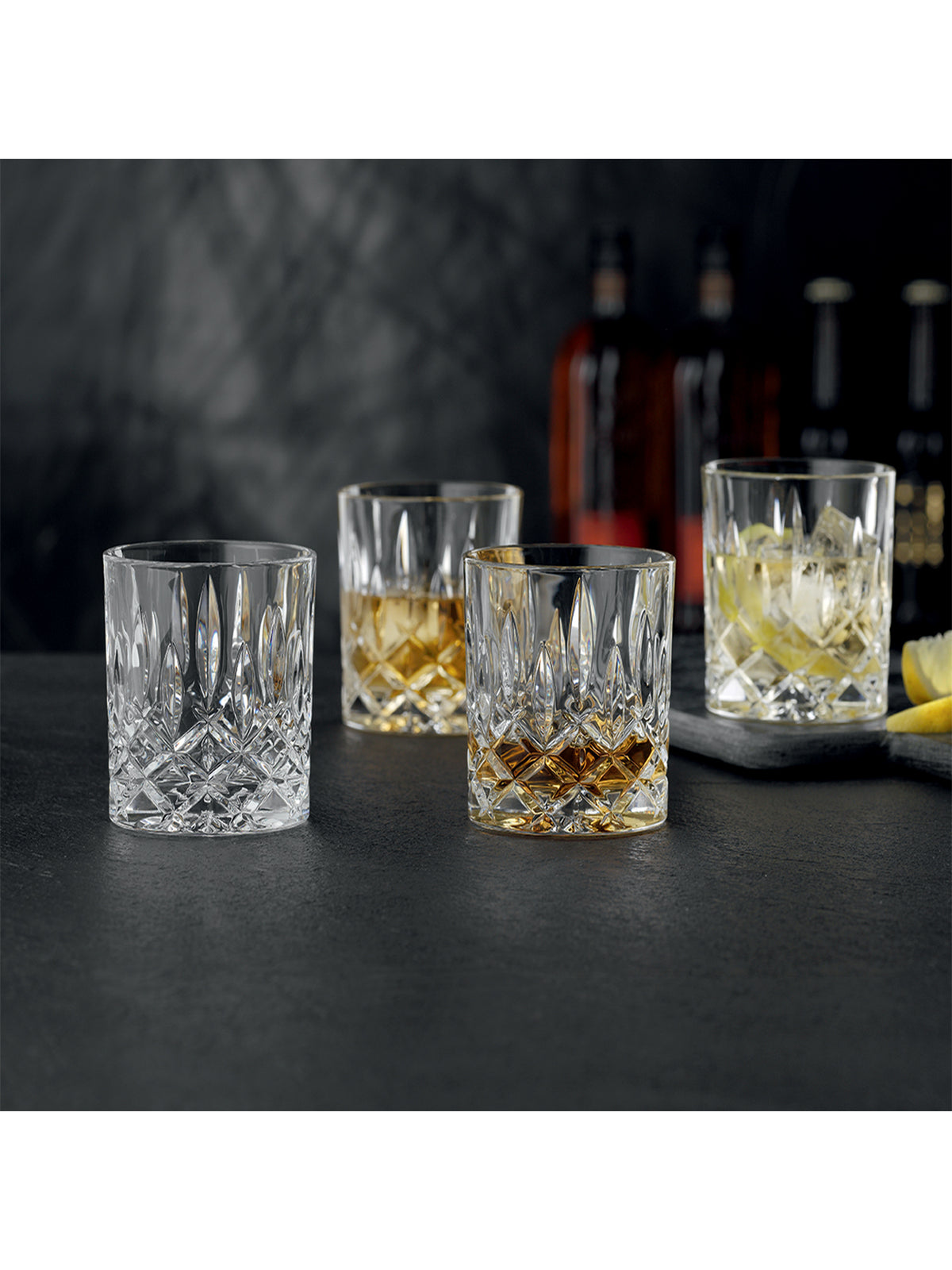 Glass Whisky Tumblers Set Of 4