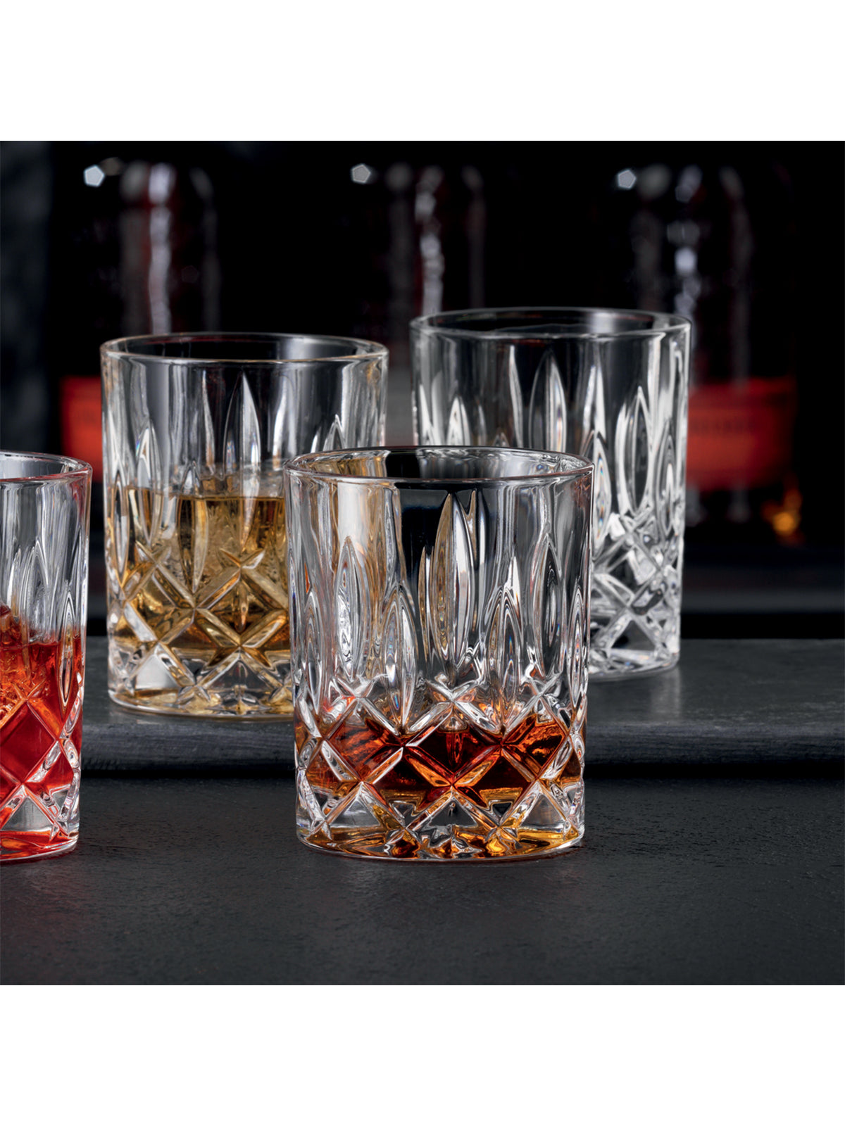 Glass Whisky Tumblers Set Of 4