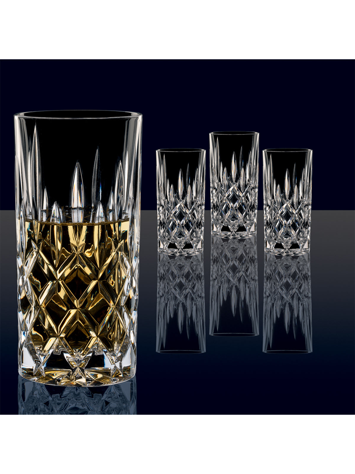 Glass Long Drink Glasses Set Of 4