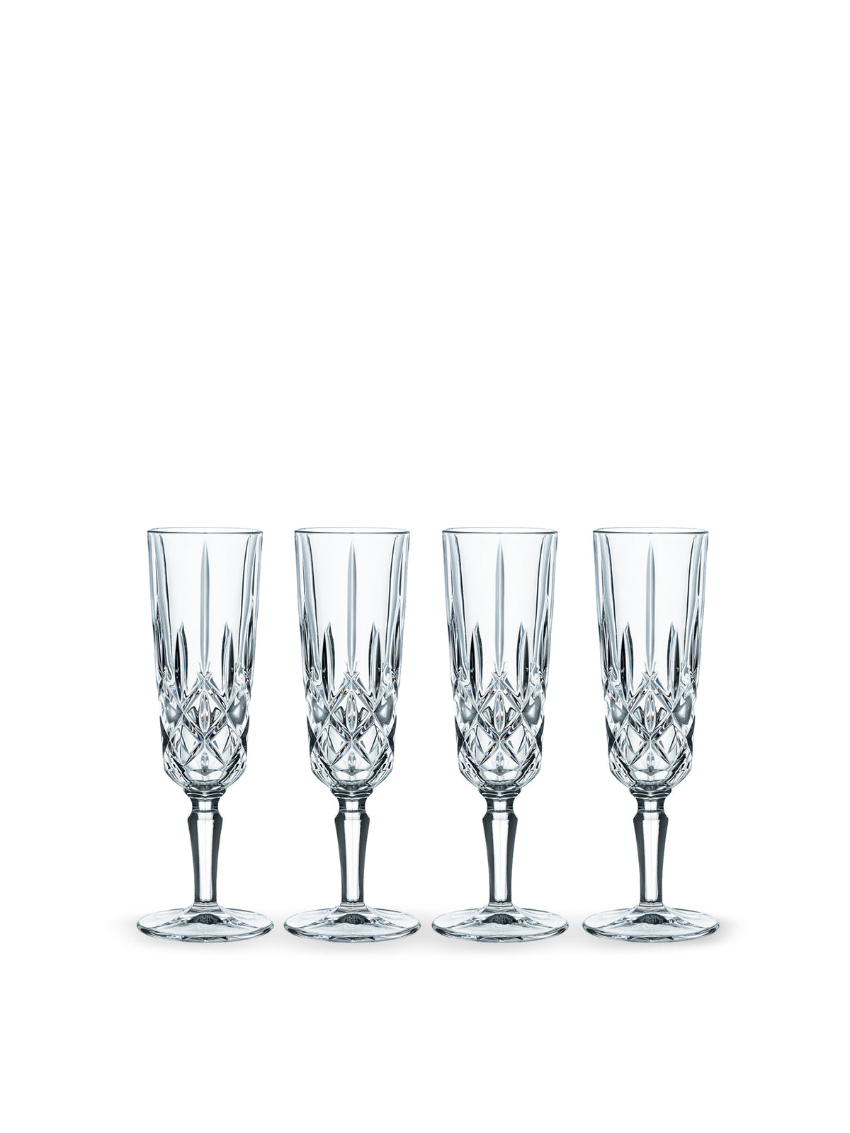 Glass Champagne Flutes Set Of 4
