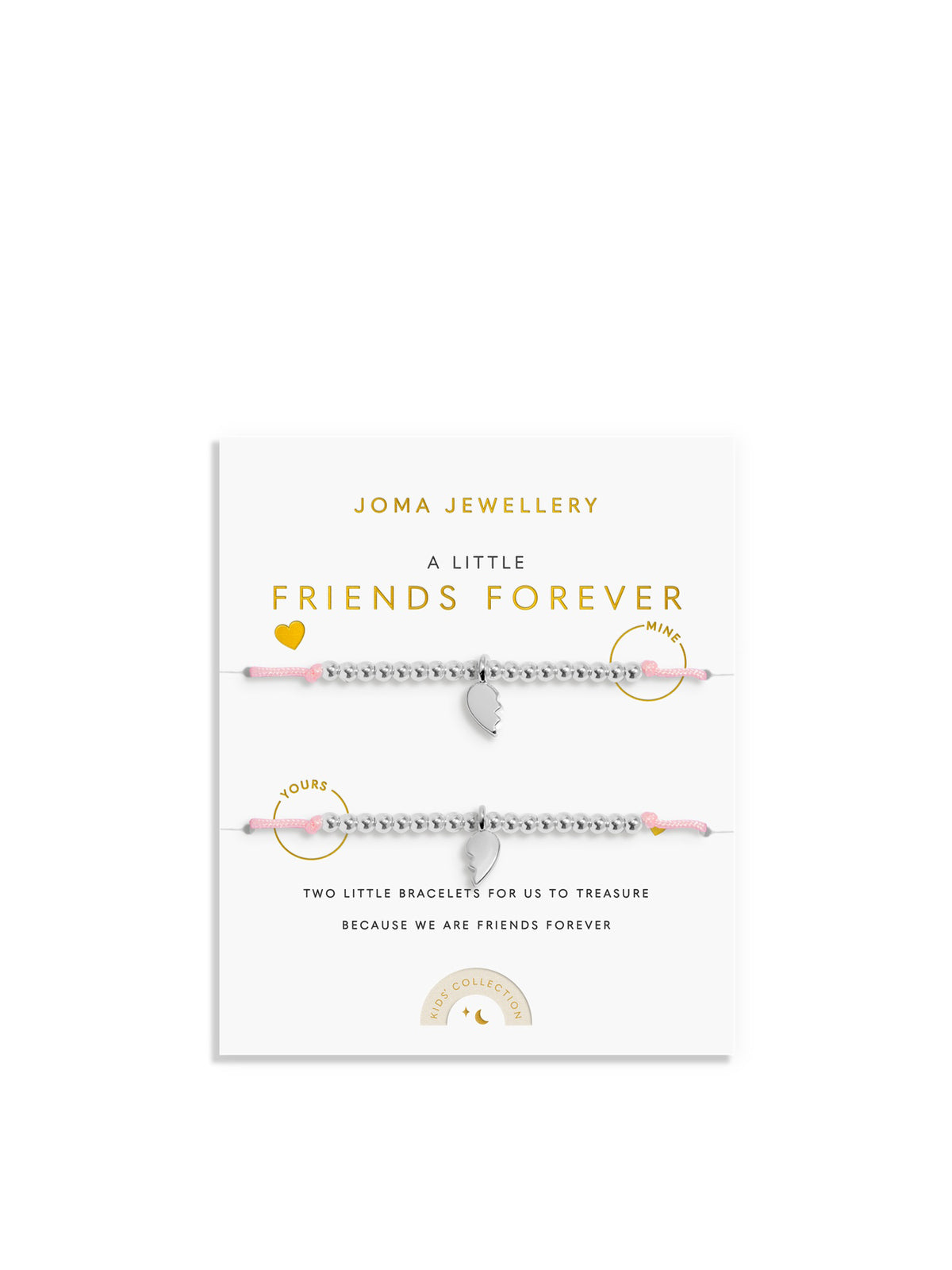 Duo A Little Friends Forever Silver-Plated Bracelet Set