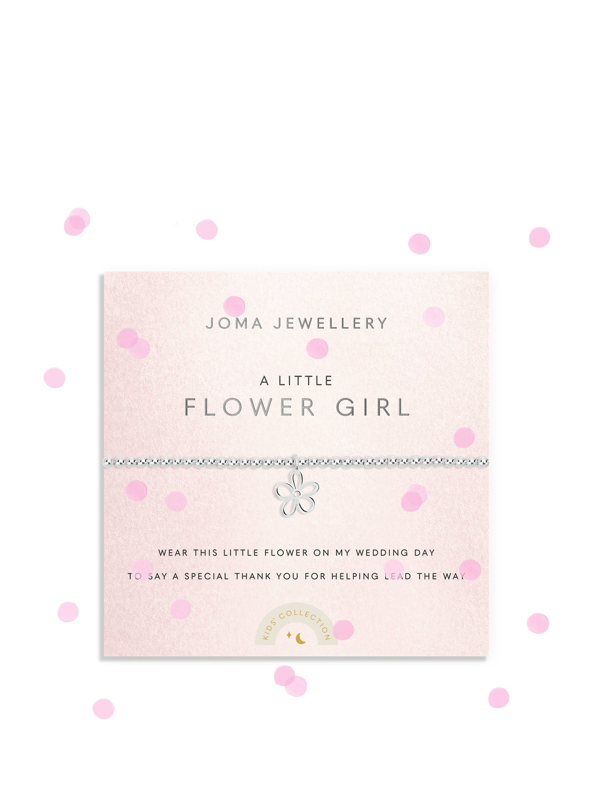 A Little Flower Girl Silver-Plated Bracelet