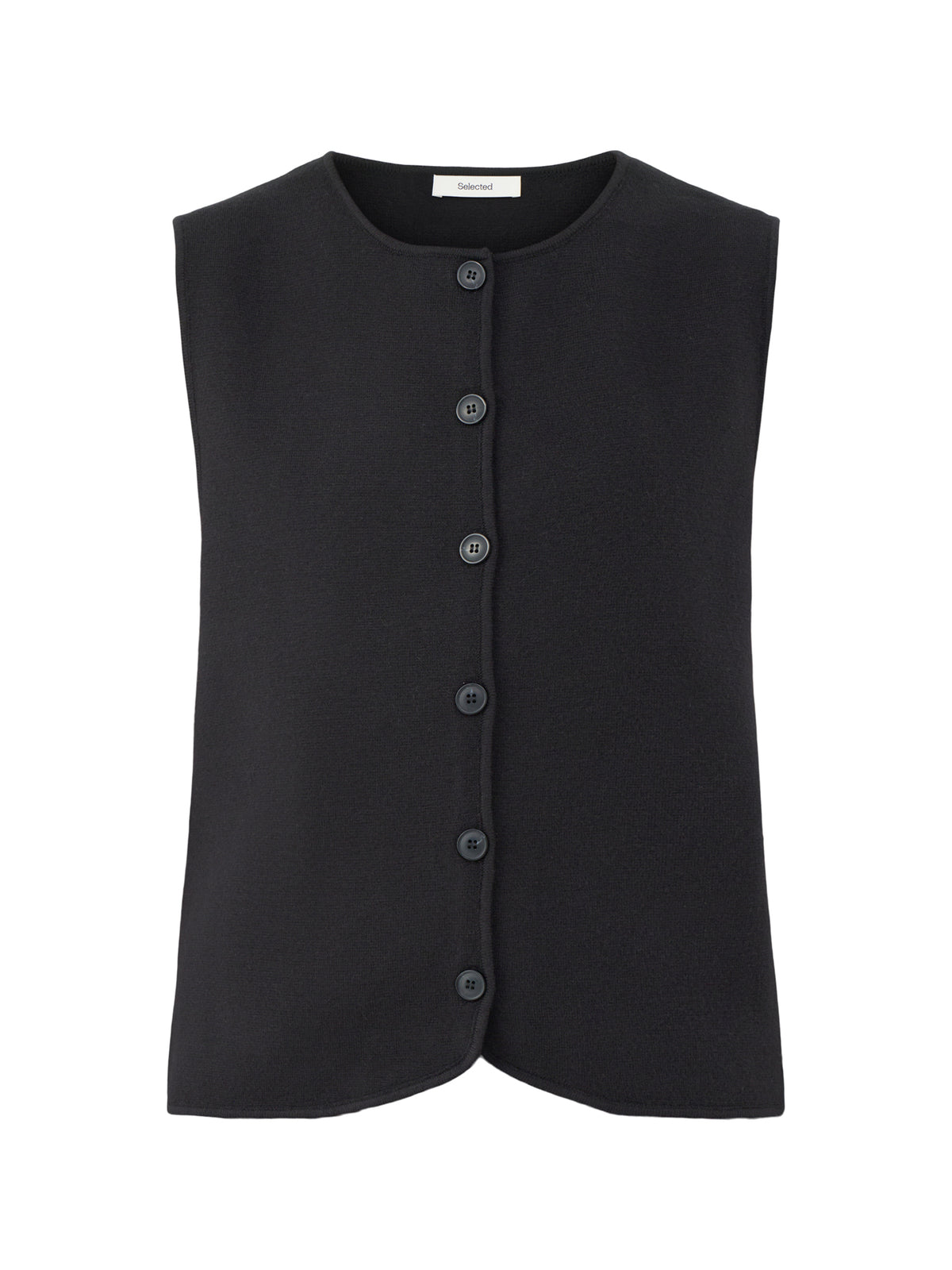 Helen Knitted Button Vest