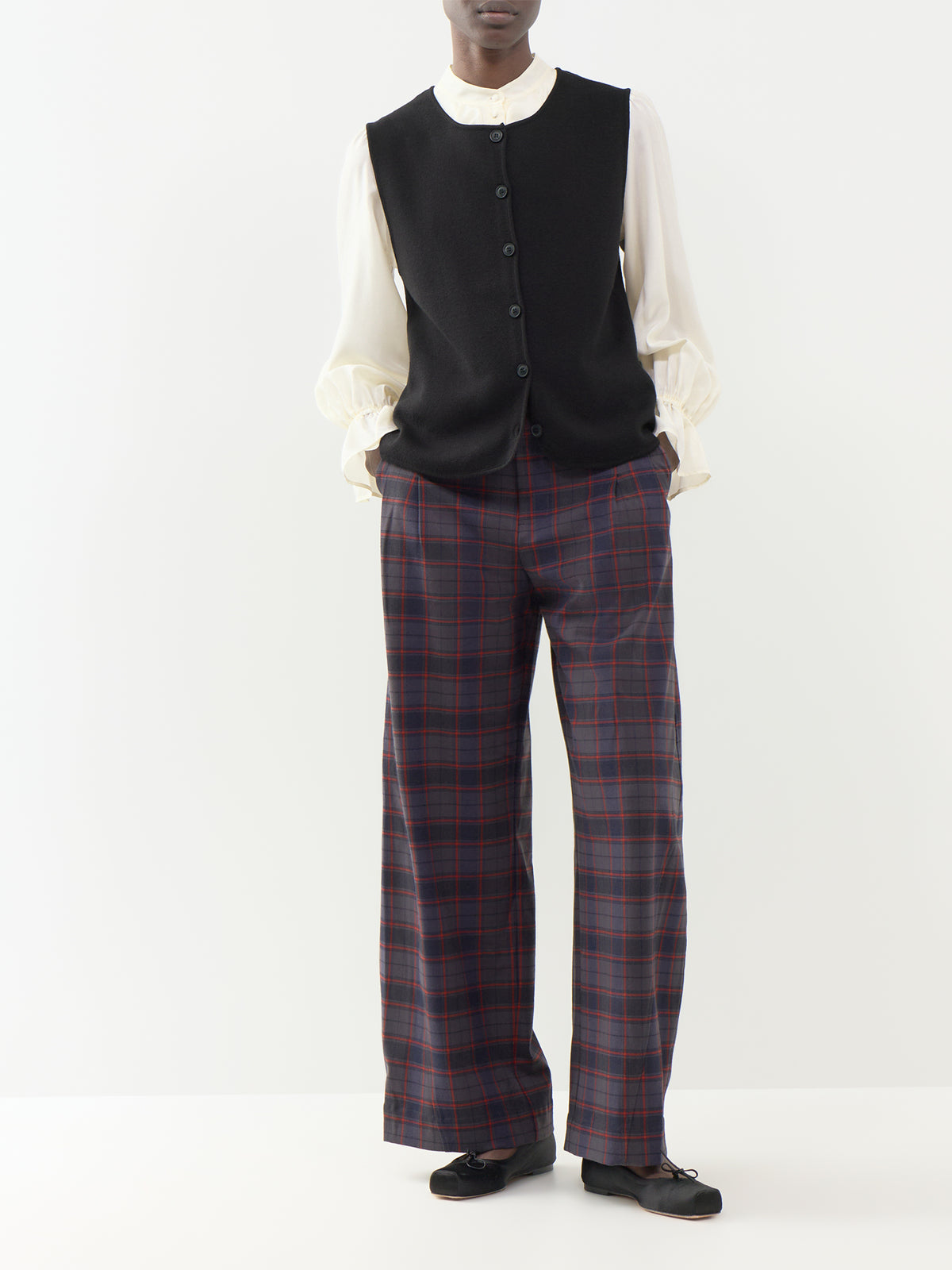 Helen Knitted Button Vest