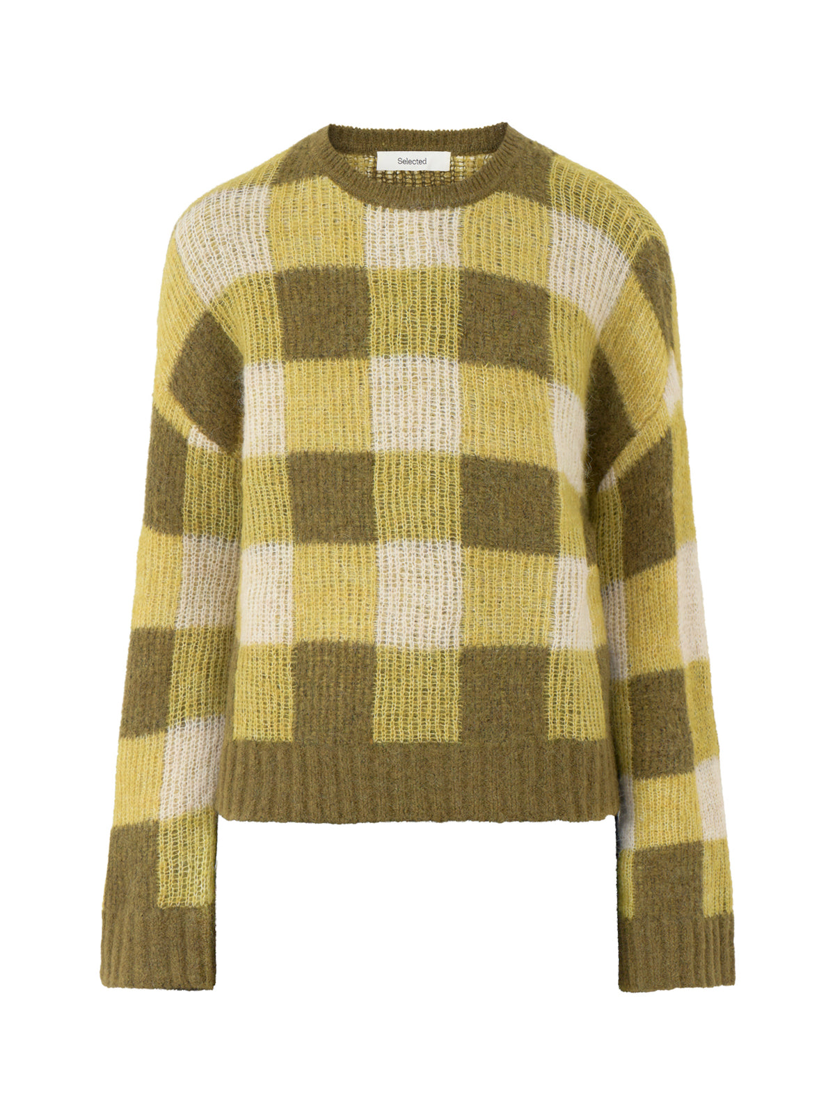 Lulu Loose Check Knitted Jumper