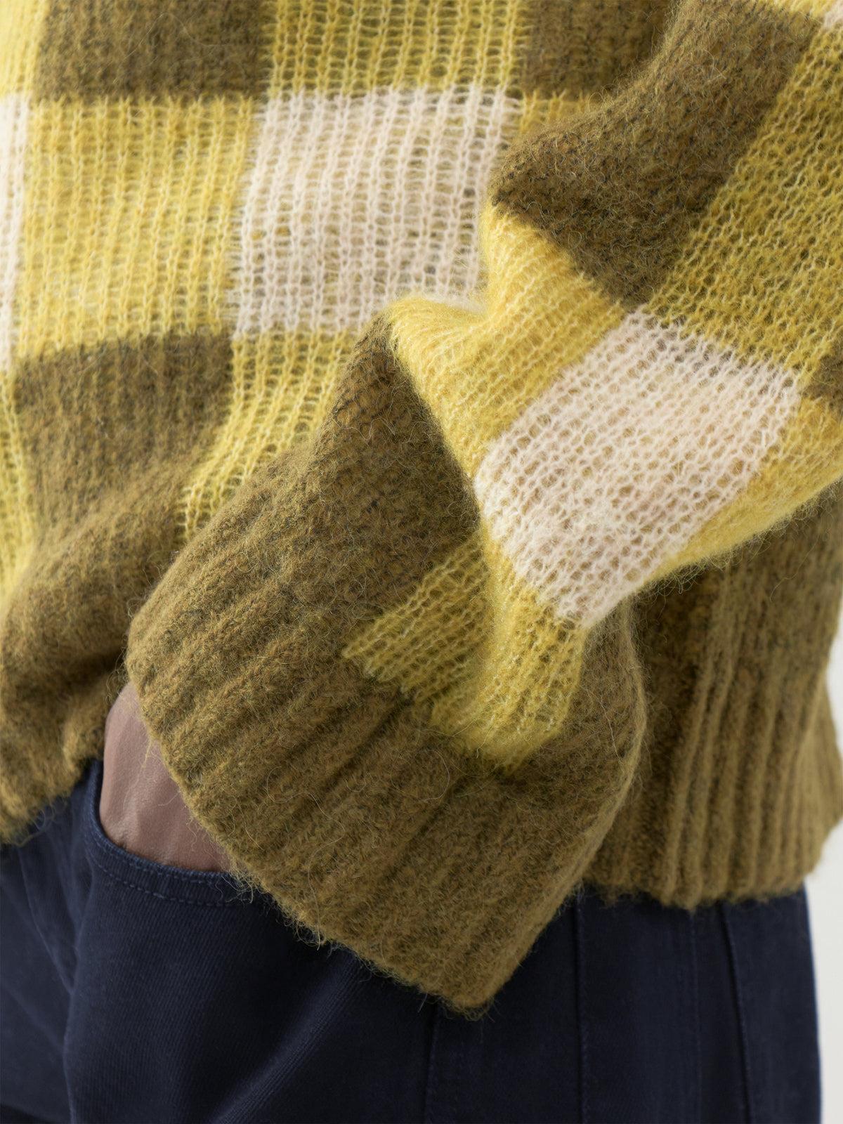 Lulu Loose Check Knitted Jumper