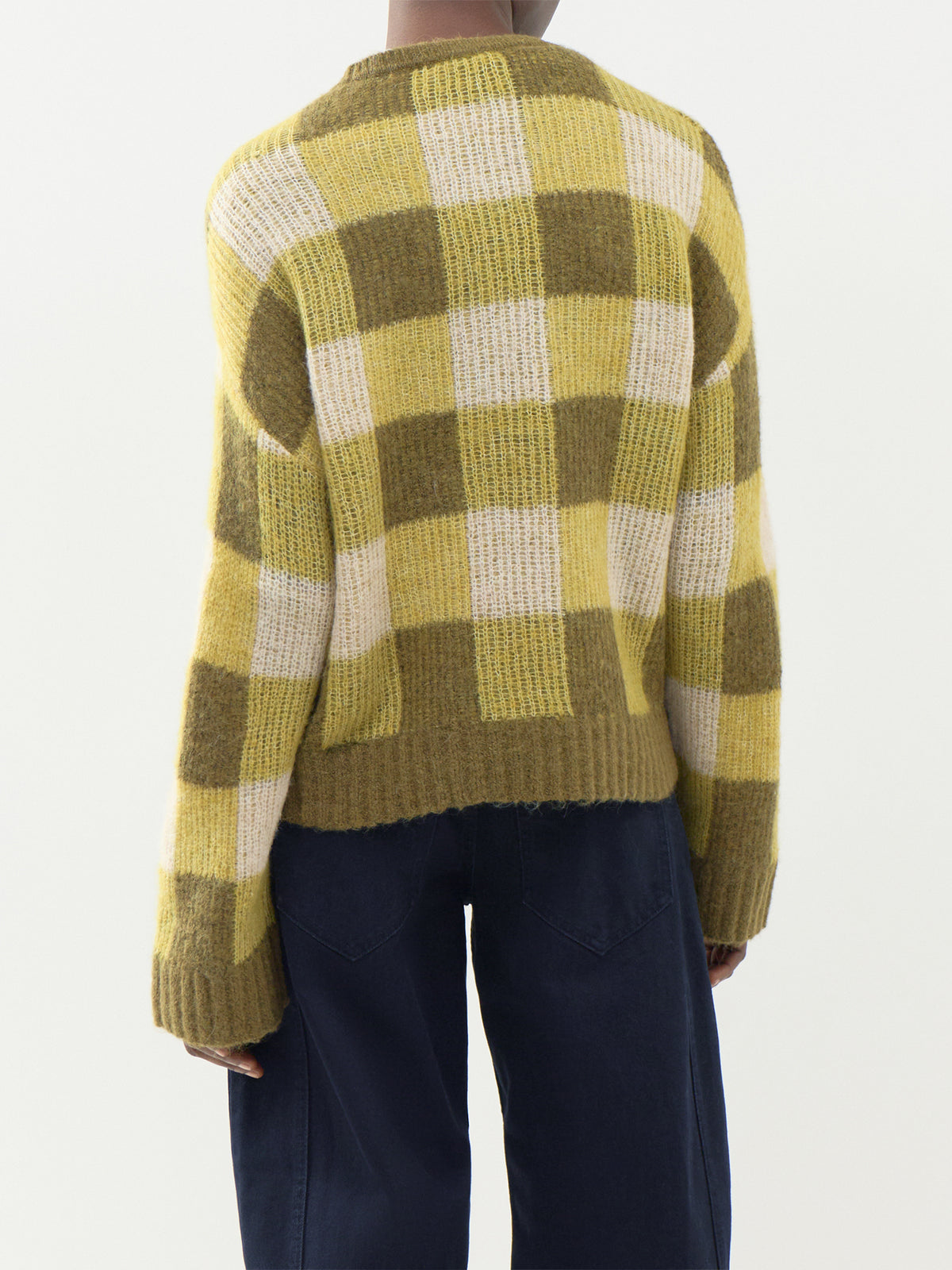 Lulu Loose Check Knitted Jumper