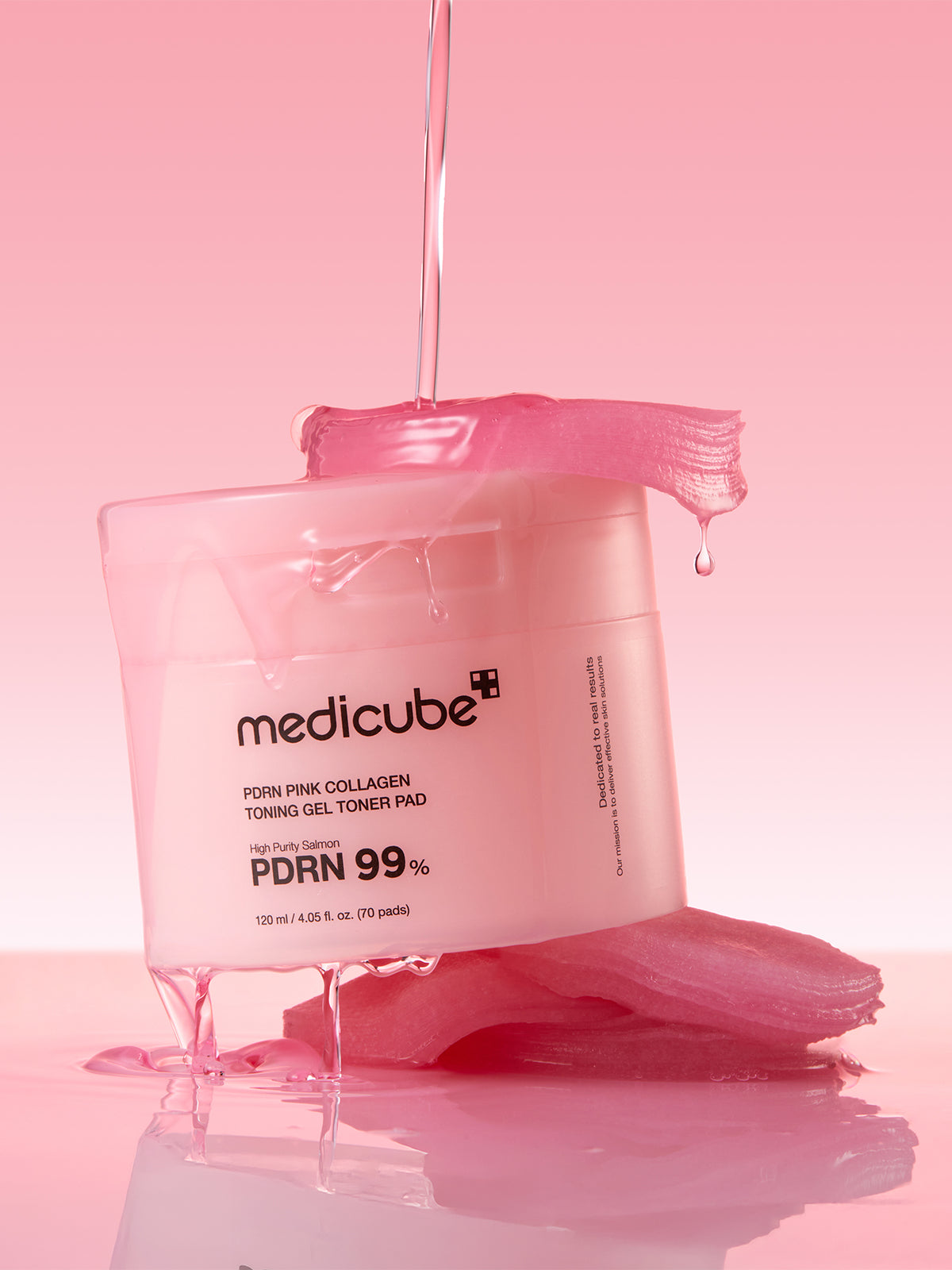 PDRN Pink Collagen Toning Gel Toner Pads