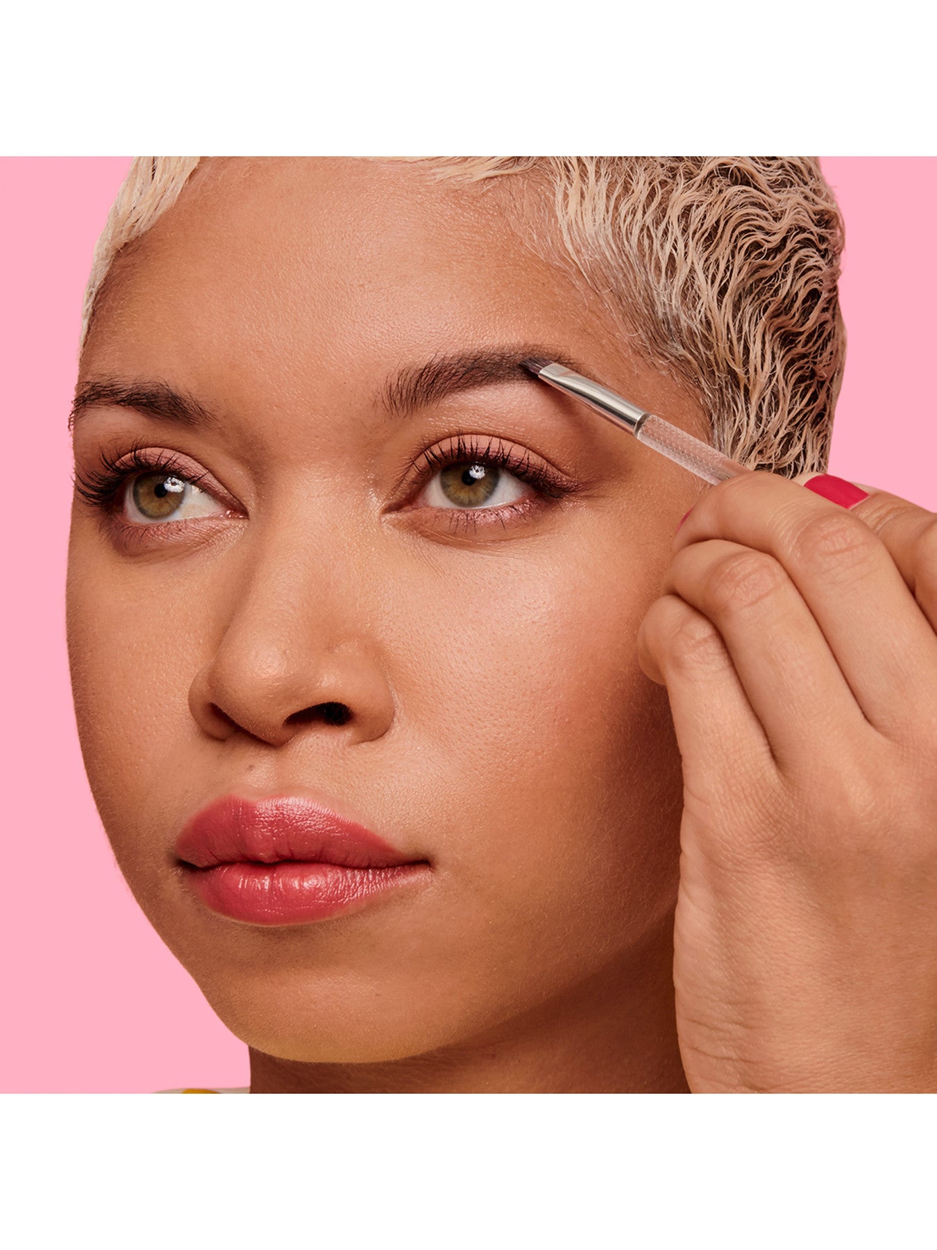 Dual Ended Angled Eyebrow Brush