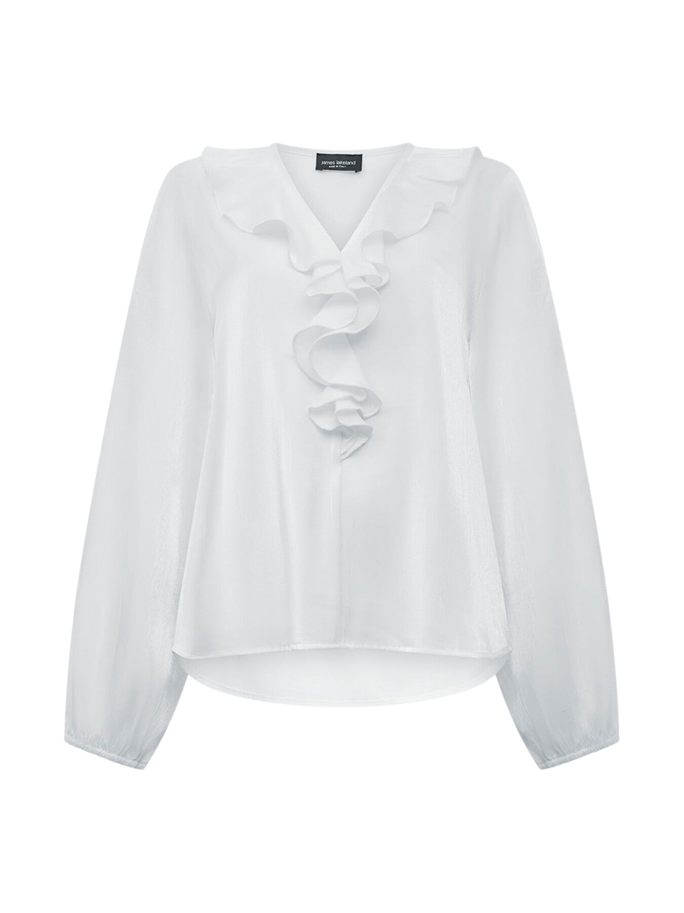 Ruffled V-neck Blouse