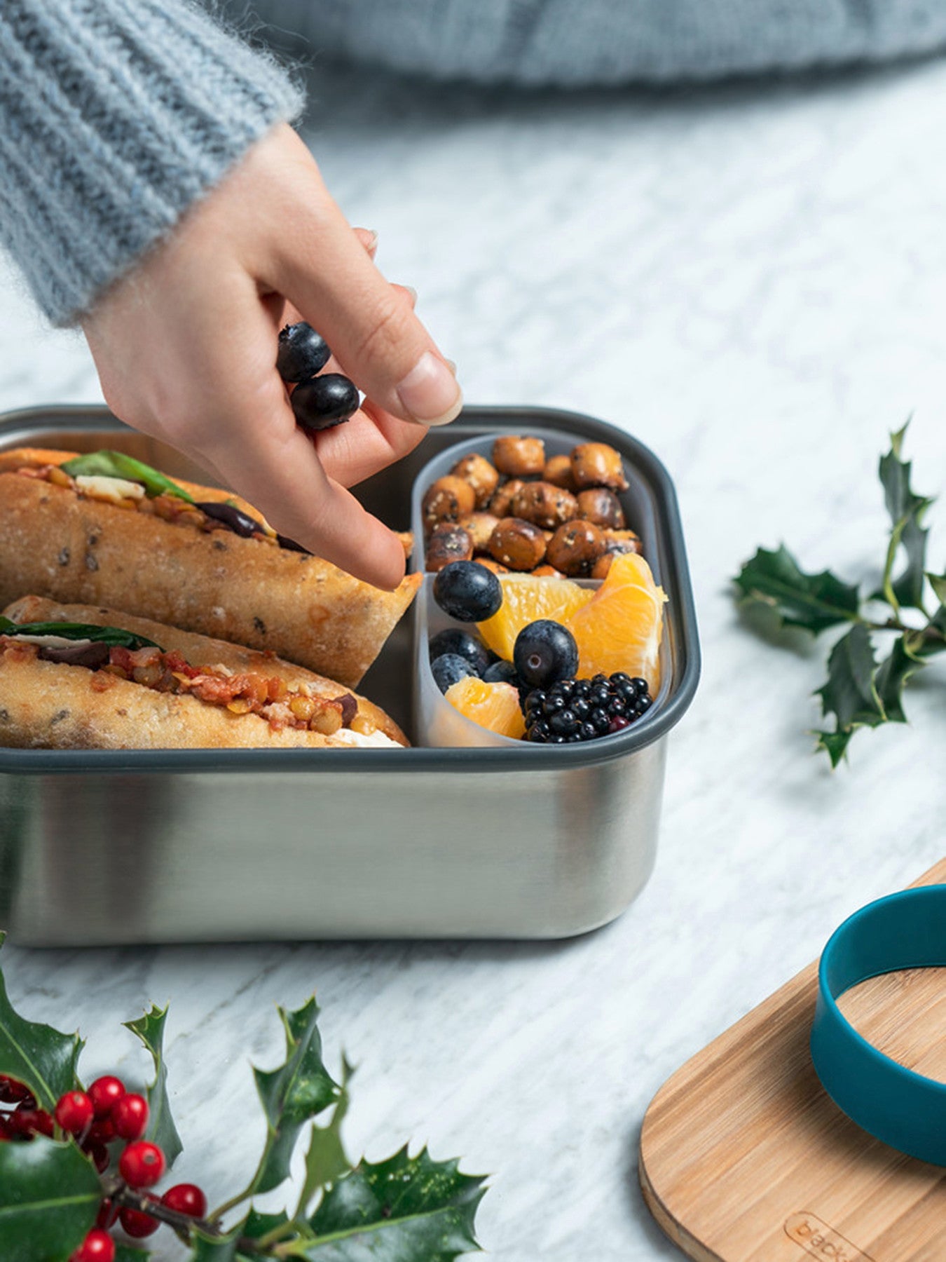 Large Stainless Steel Sandwich Box