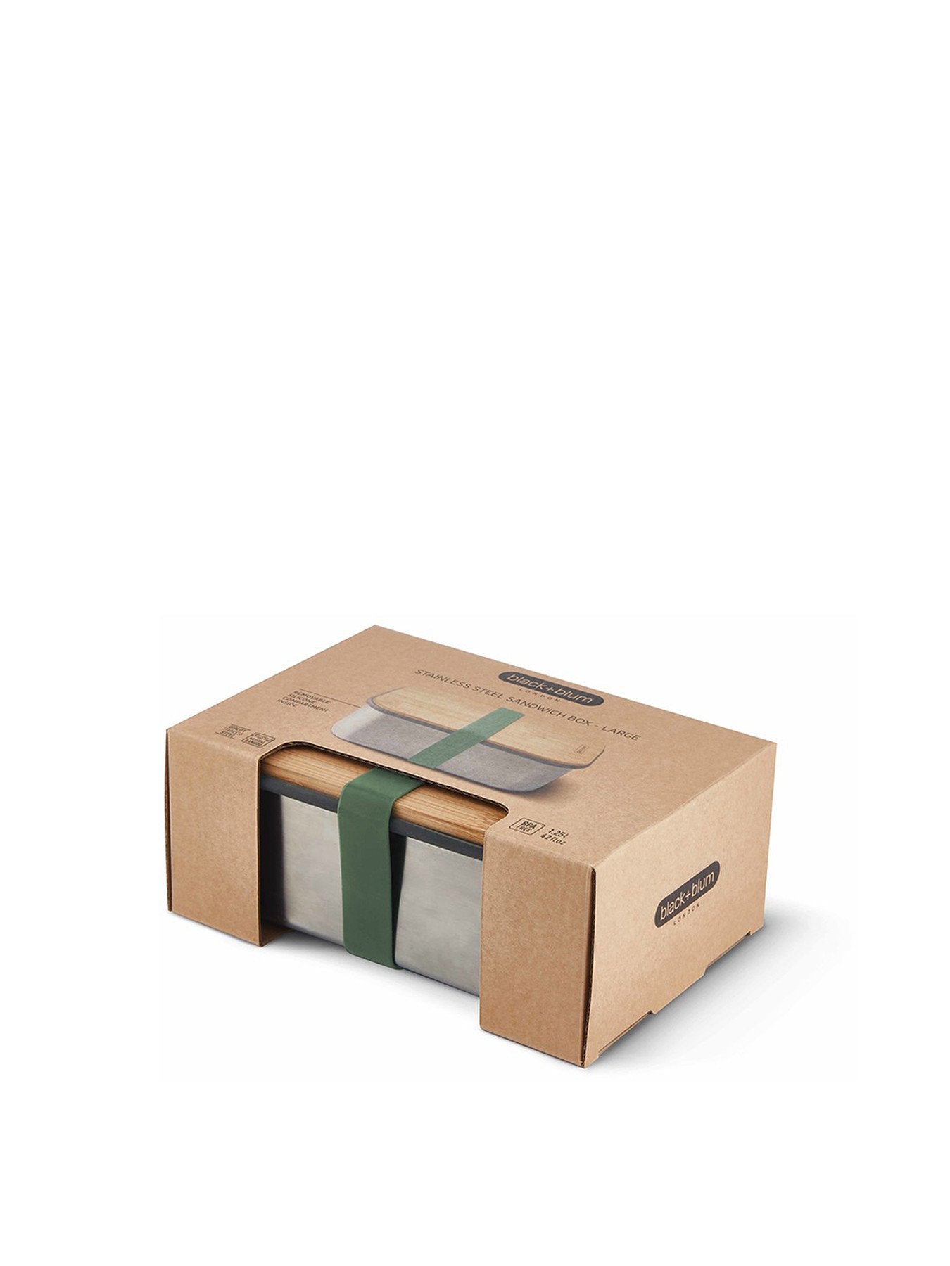 Stainless Steel Sandwich Box Large 1.25l