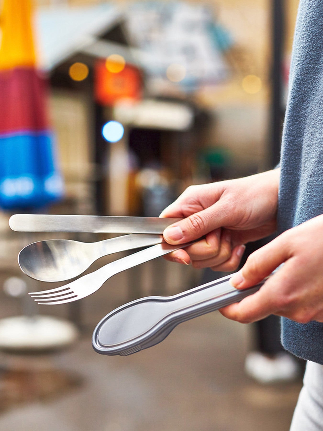 Stainless Steel Cutlery Set Case