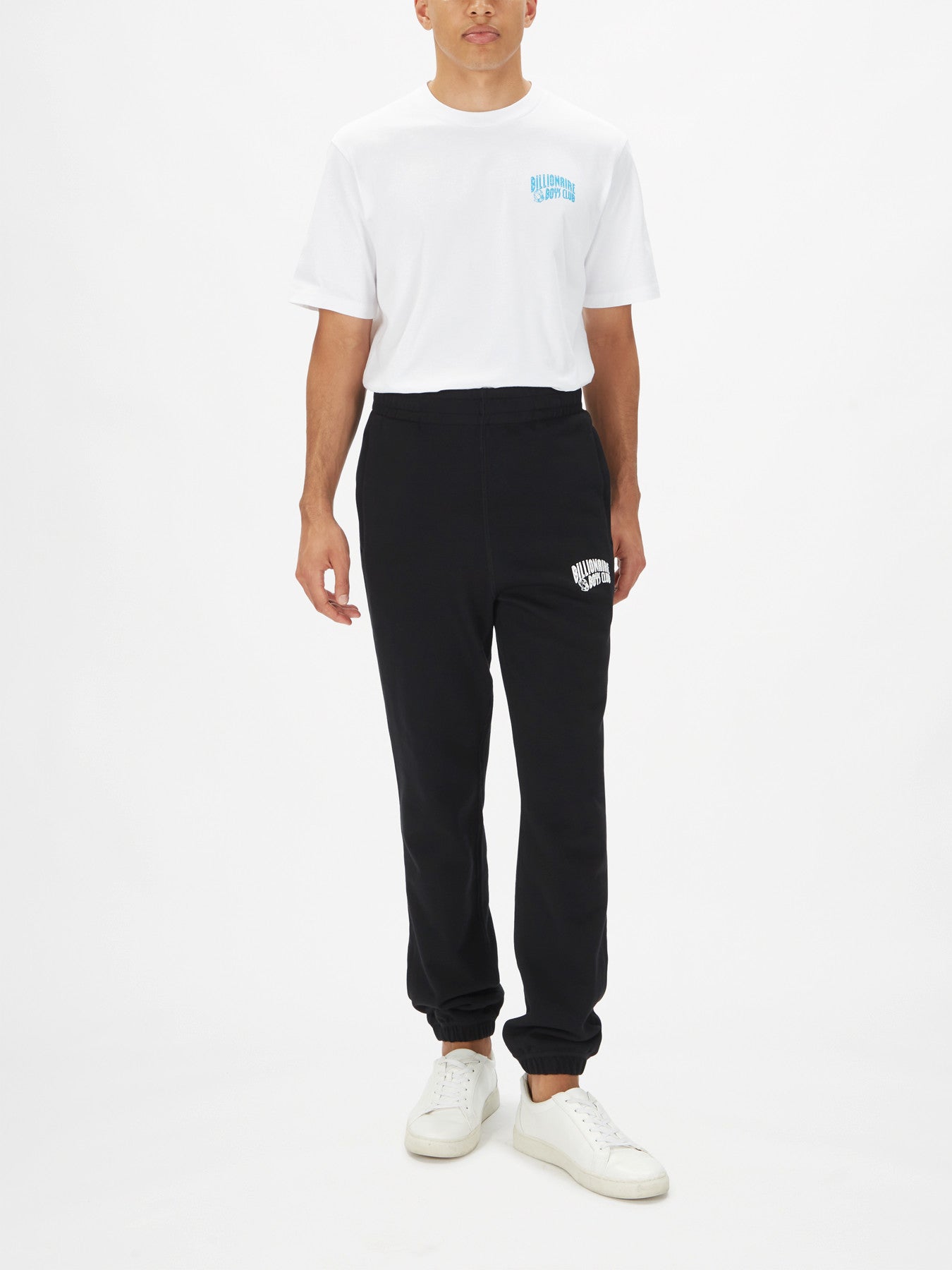 Small Arch Logo Cotton Jogger Bottoms Black
