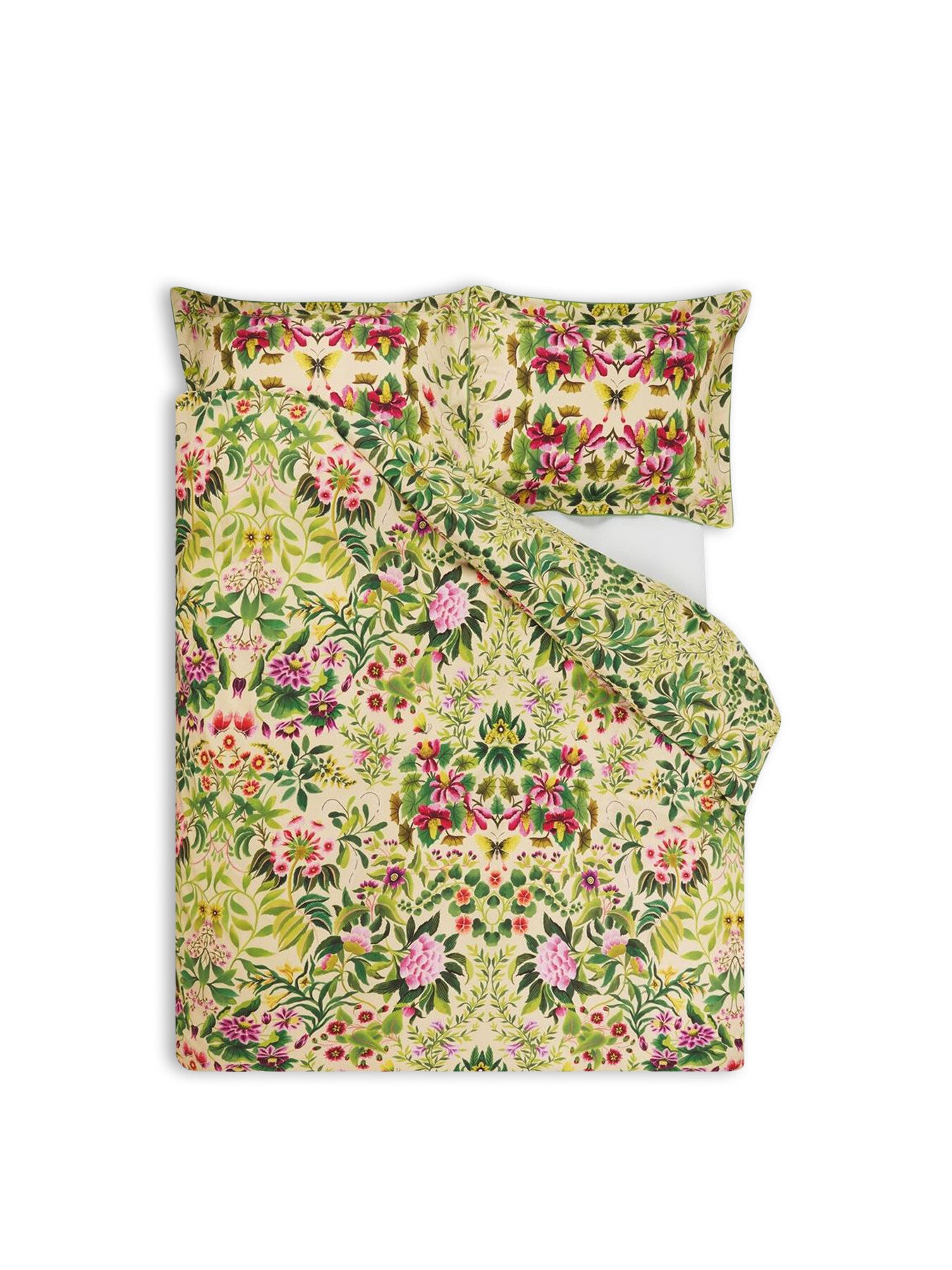 Ikebana Damask King Duvet Cover