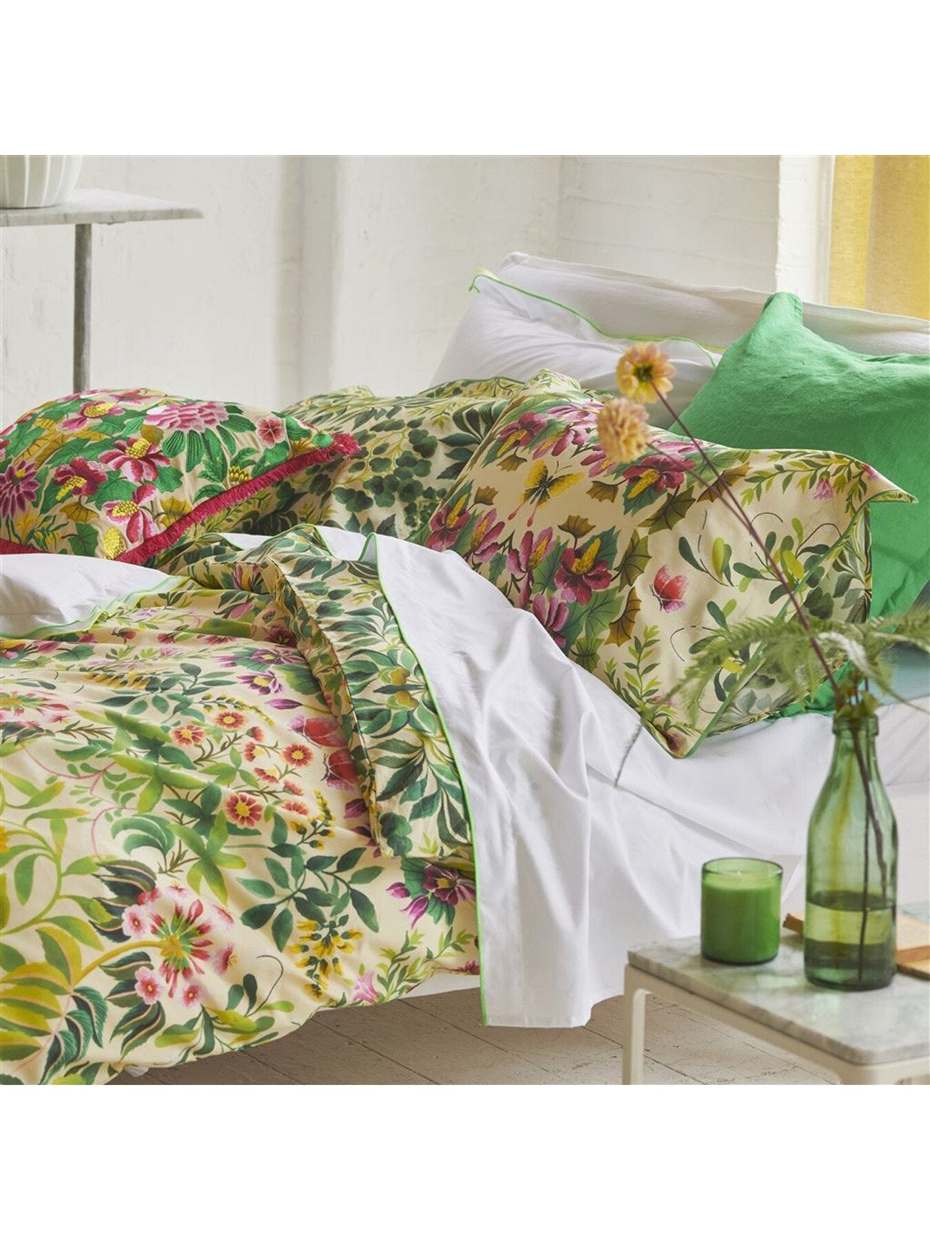 Ikebana Damask Pack of 2 Oxford Pillowcase