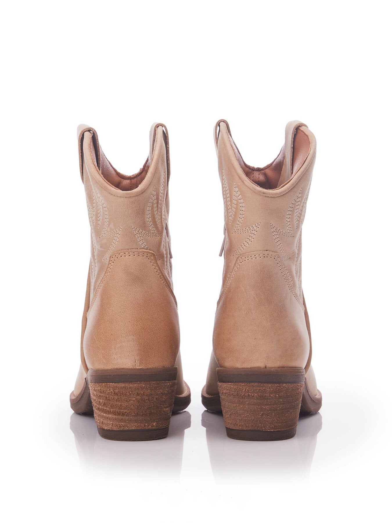 Bettsie Natural Leather Boots