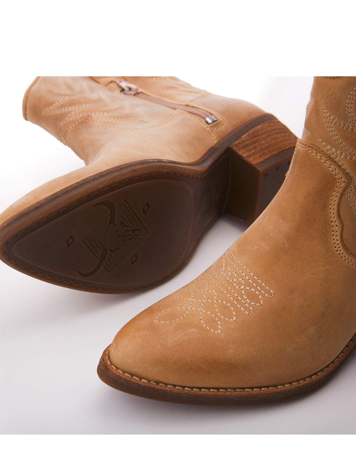Bettsie Natural Leather Boots