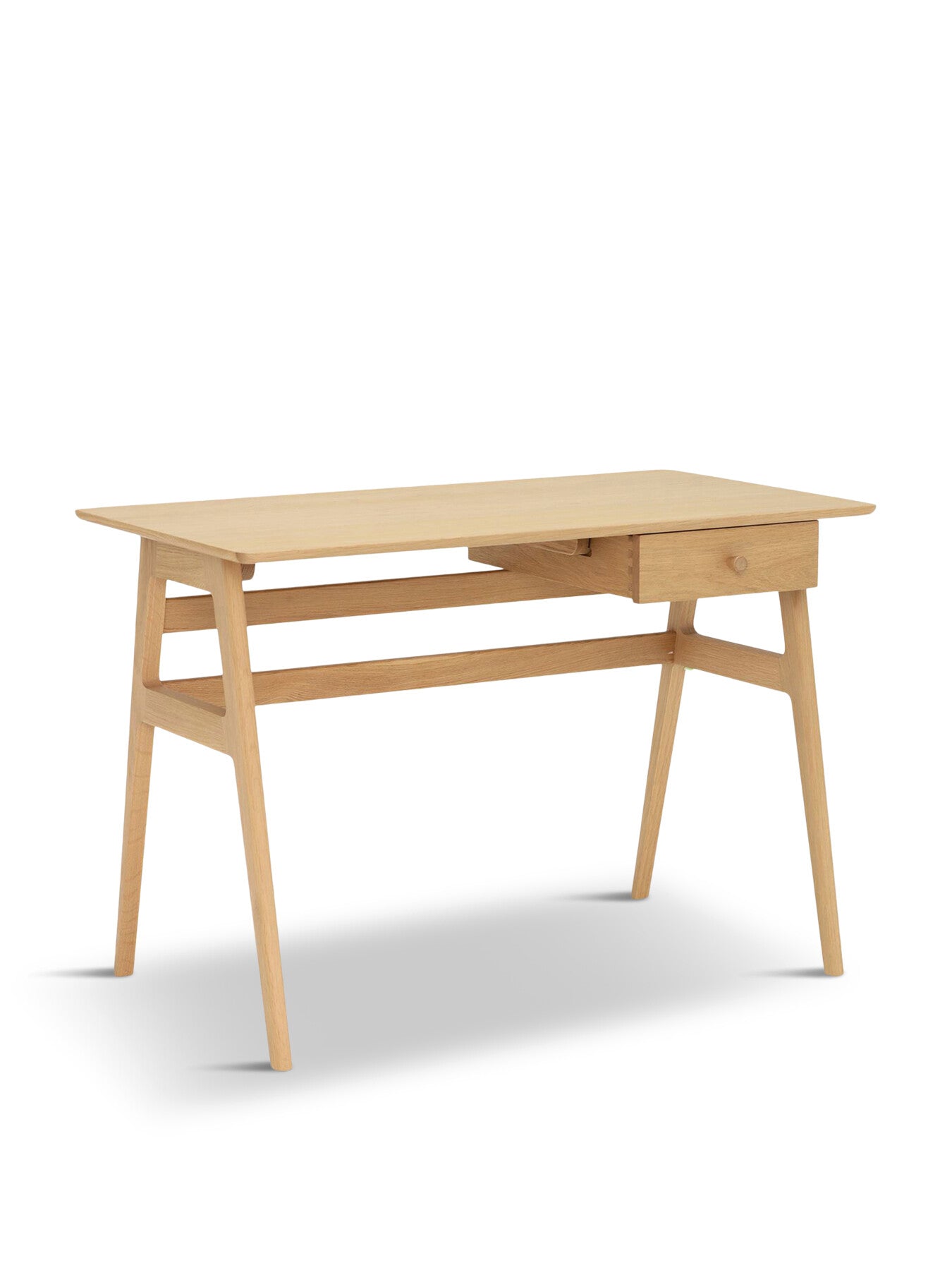 Neutral Ballatta Neutral Oak Wood Desk